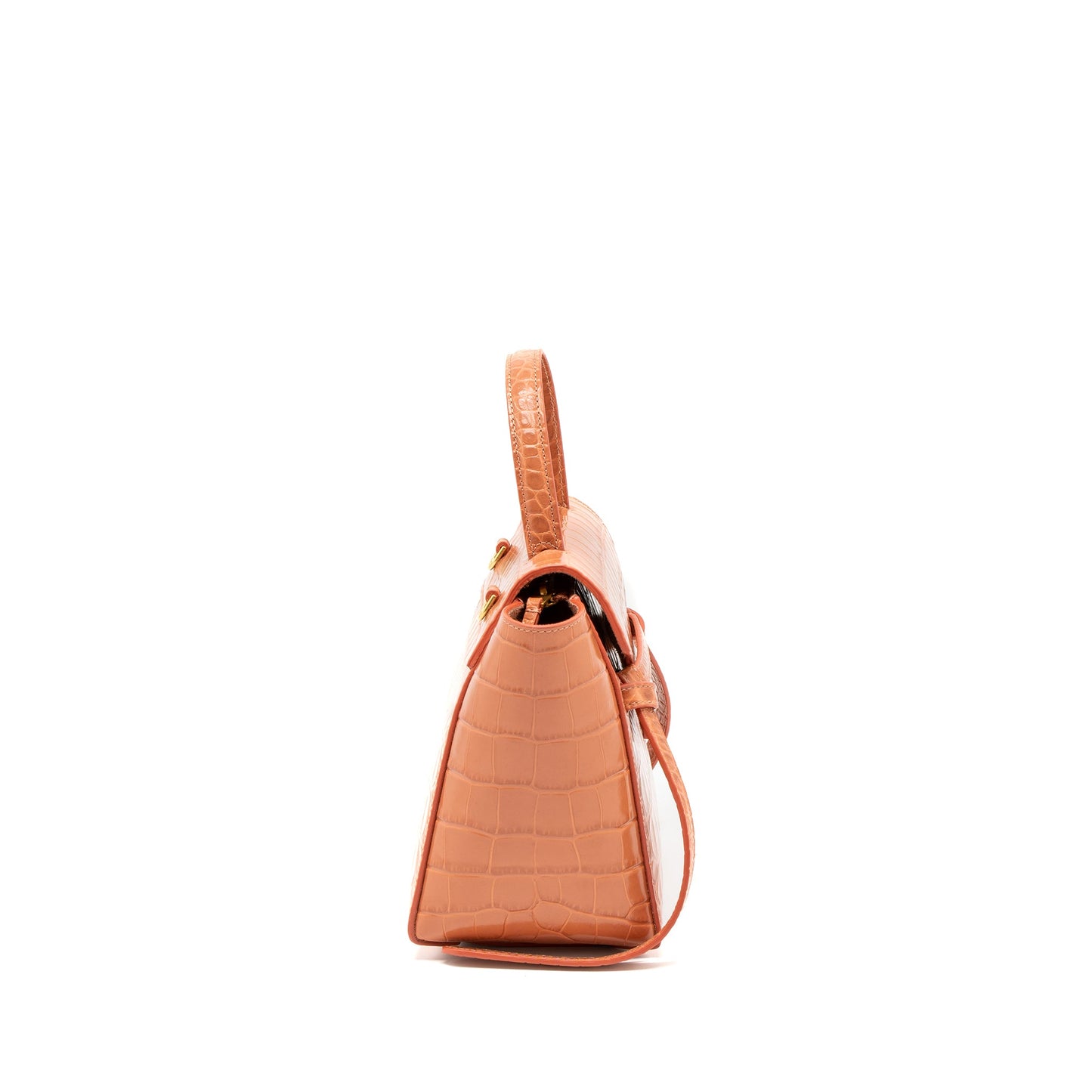 Celine Nano Belt Purse Crocodile-Embossed Calfskin Lychee