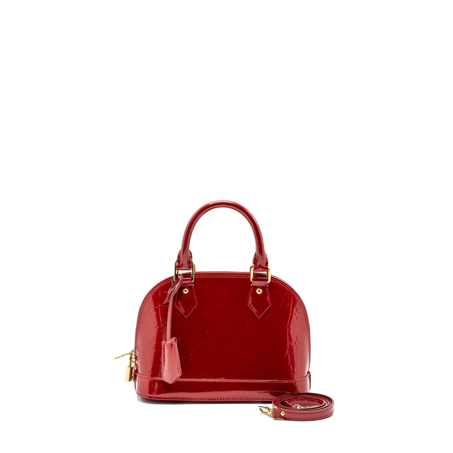 Louis Vuitton Alma Patent Red