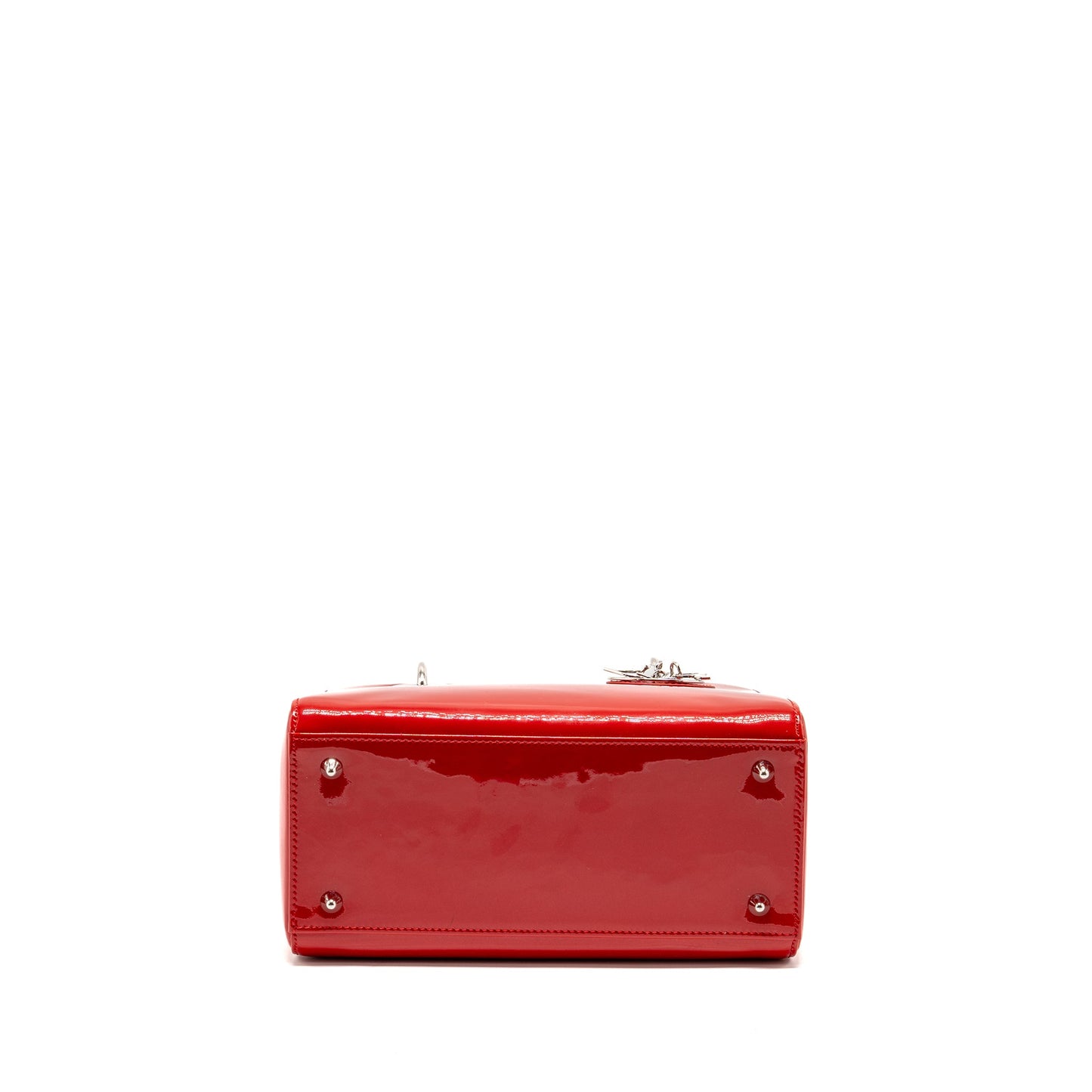 Dior Medium Lady dior patent red