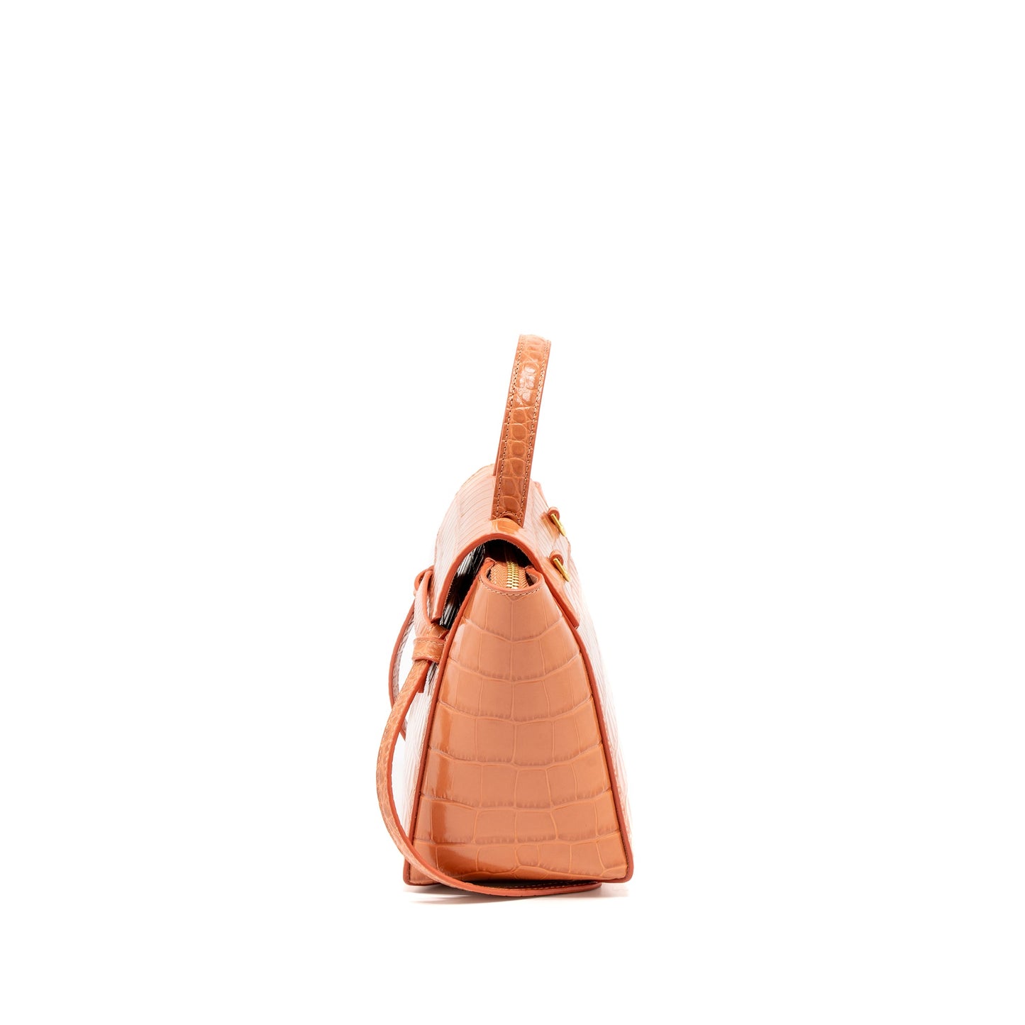 Celine Nano Belt Purse Crocodile-Embossed Calfskin Lychee