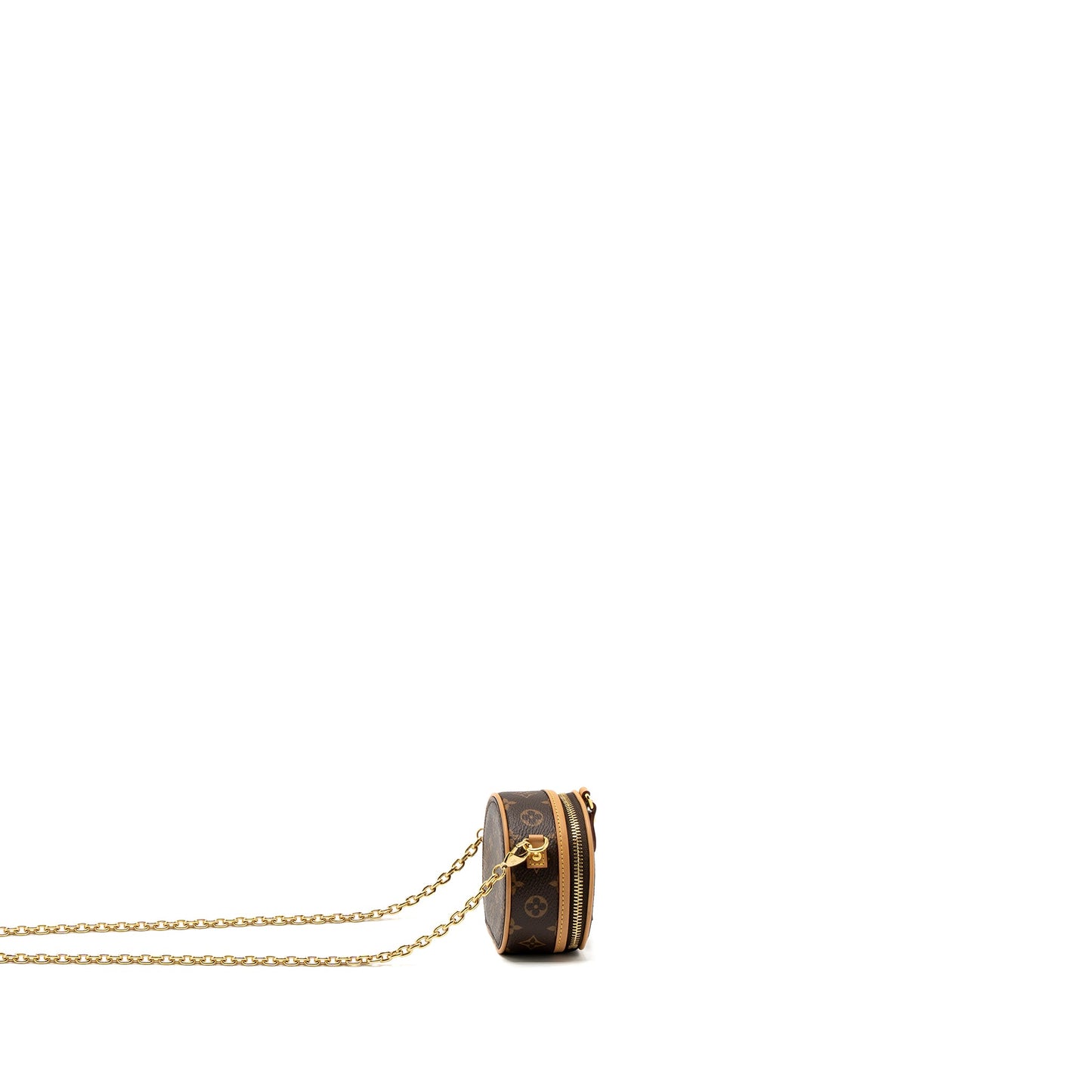 Louis Vuitton Boite Chapeau Mini Chain Purse Monogram Canvas
