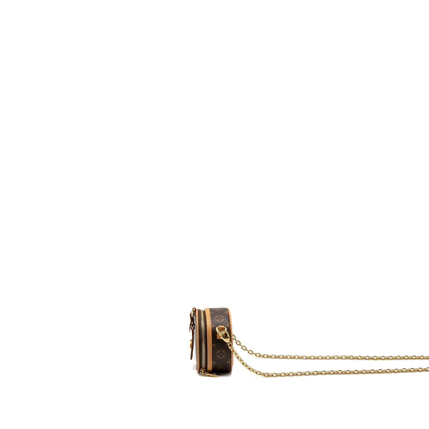 Louis Vuitton Boite Chapeau Mini Chain Purse Monogram Canvas
