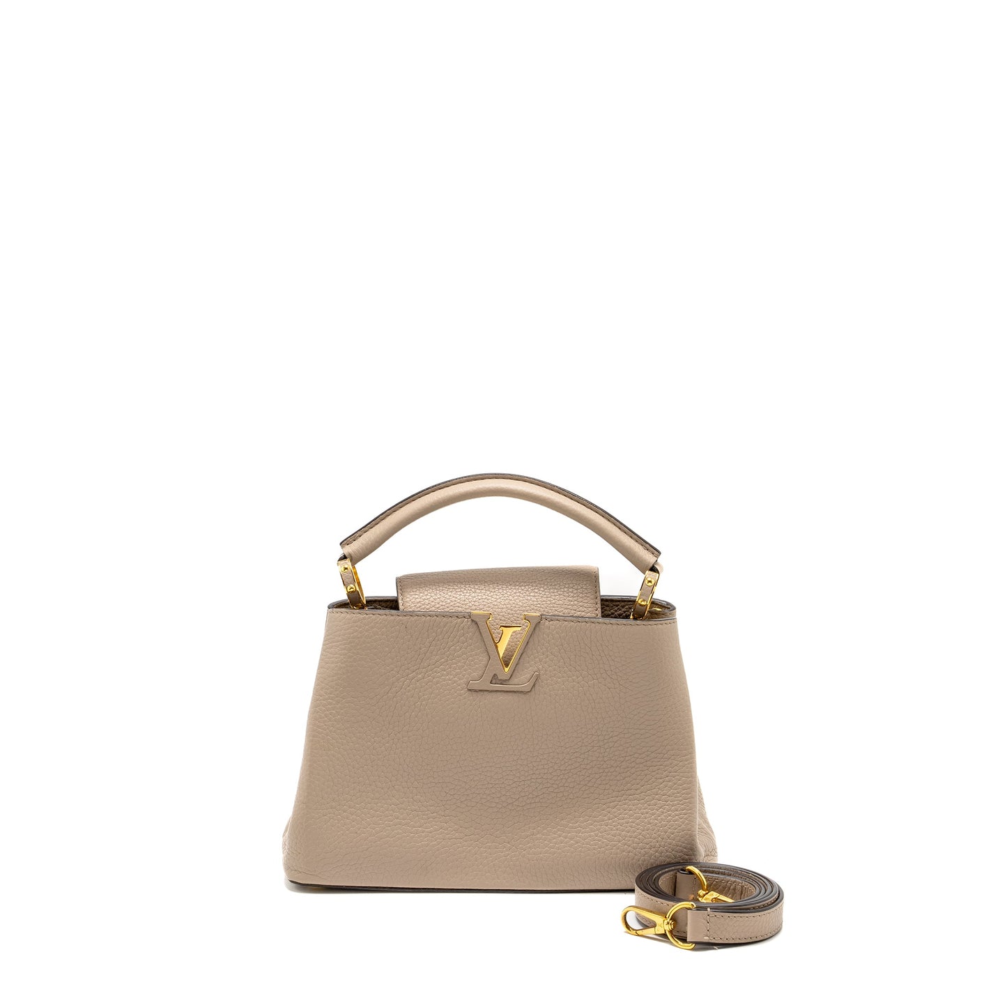 Louis Vuitton Capucines Taurillon Light Grey