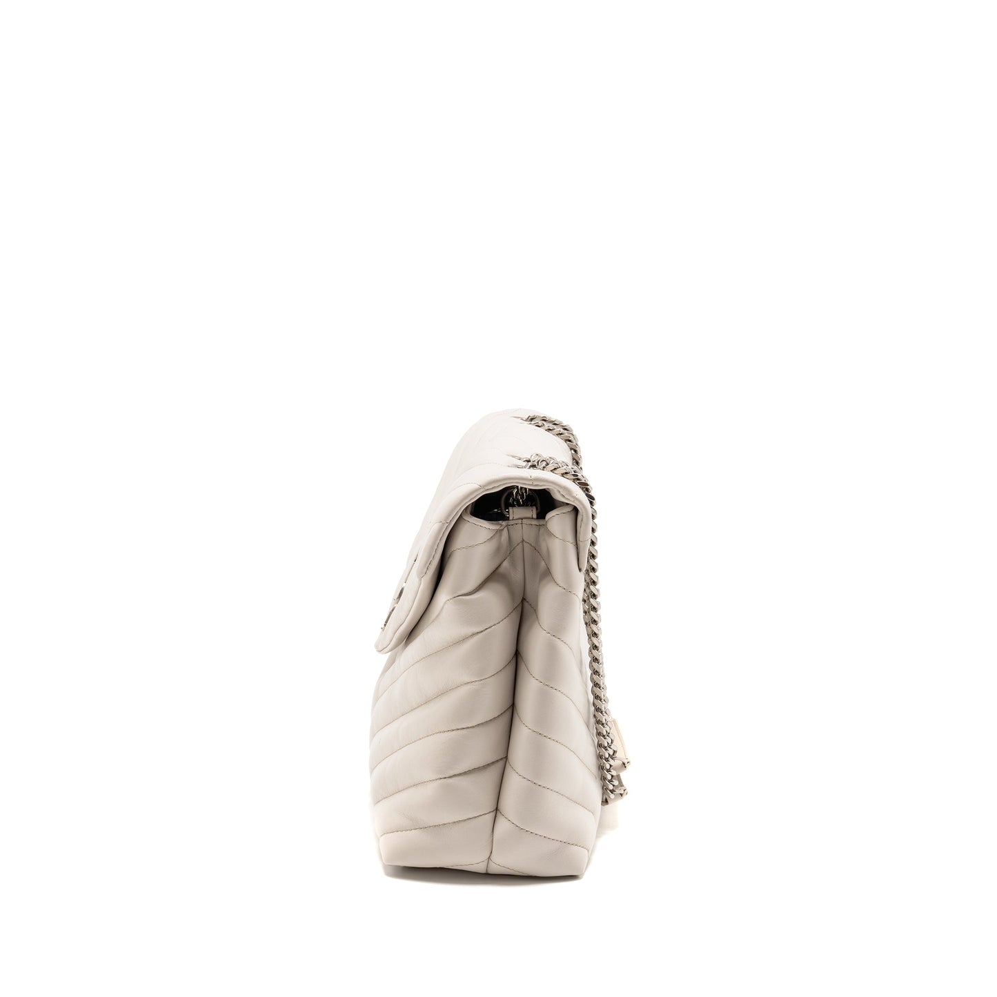 Saint Laurent/ Medium Lou Lou Purse Calfskin White