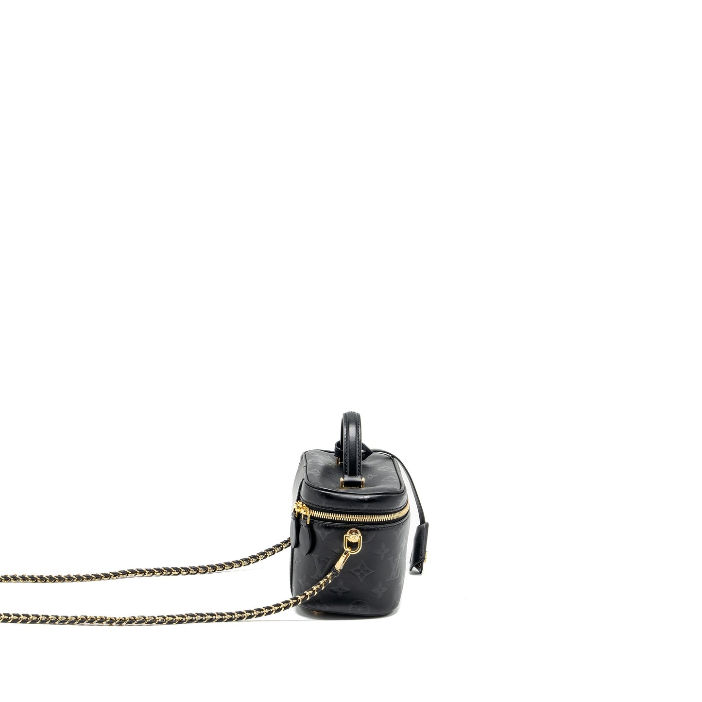 Louis Vuitton vanity case pm monogram lambskin black
