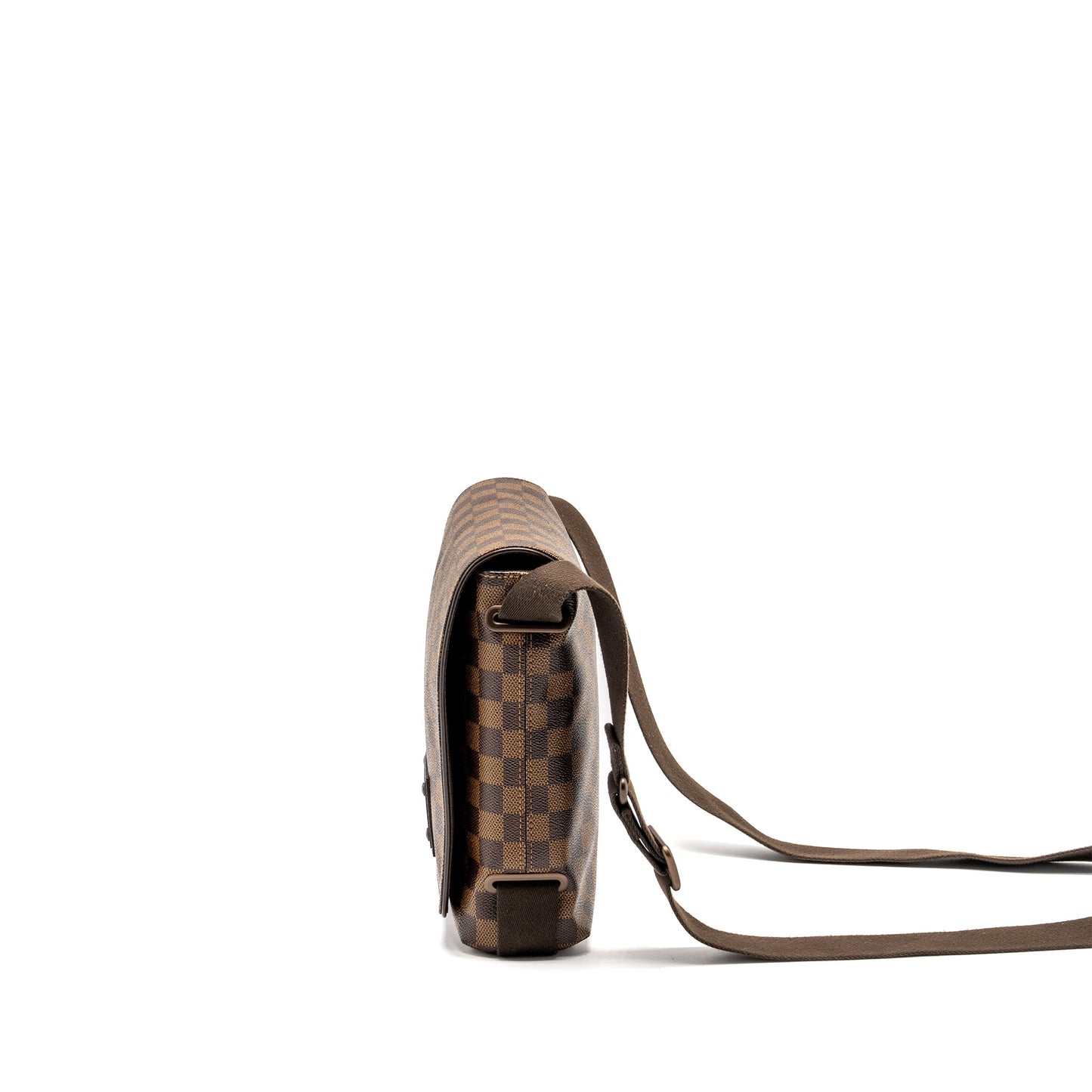 Louis Vuitton Brooklyn Messenger Purse Damier Ebene Canvas Brown Hardware