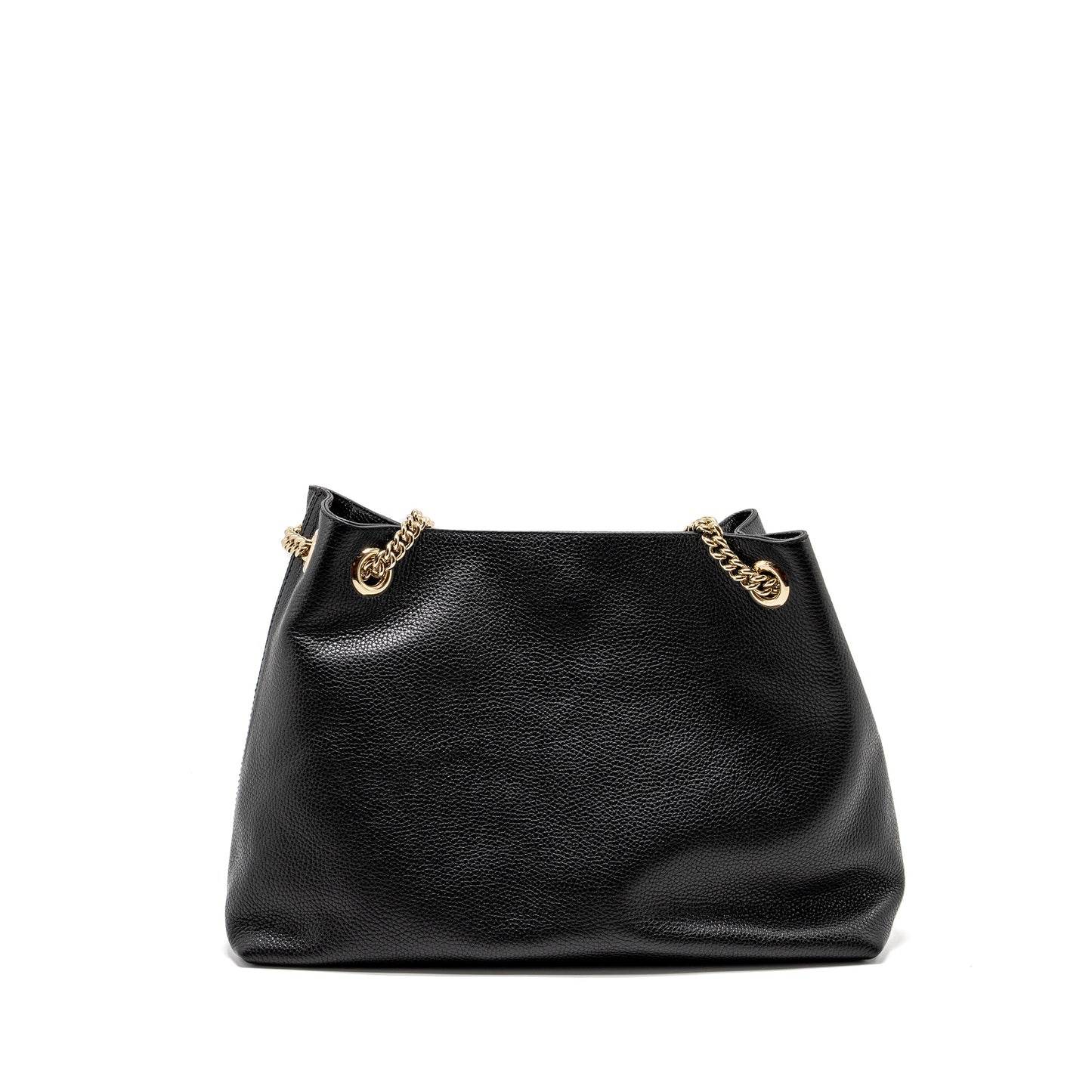 Gucci Interlocking G Soho Tote Purse Calfskin Black