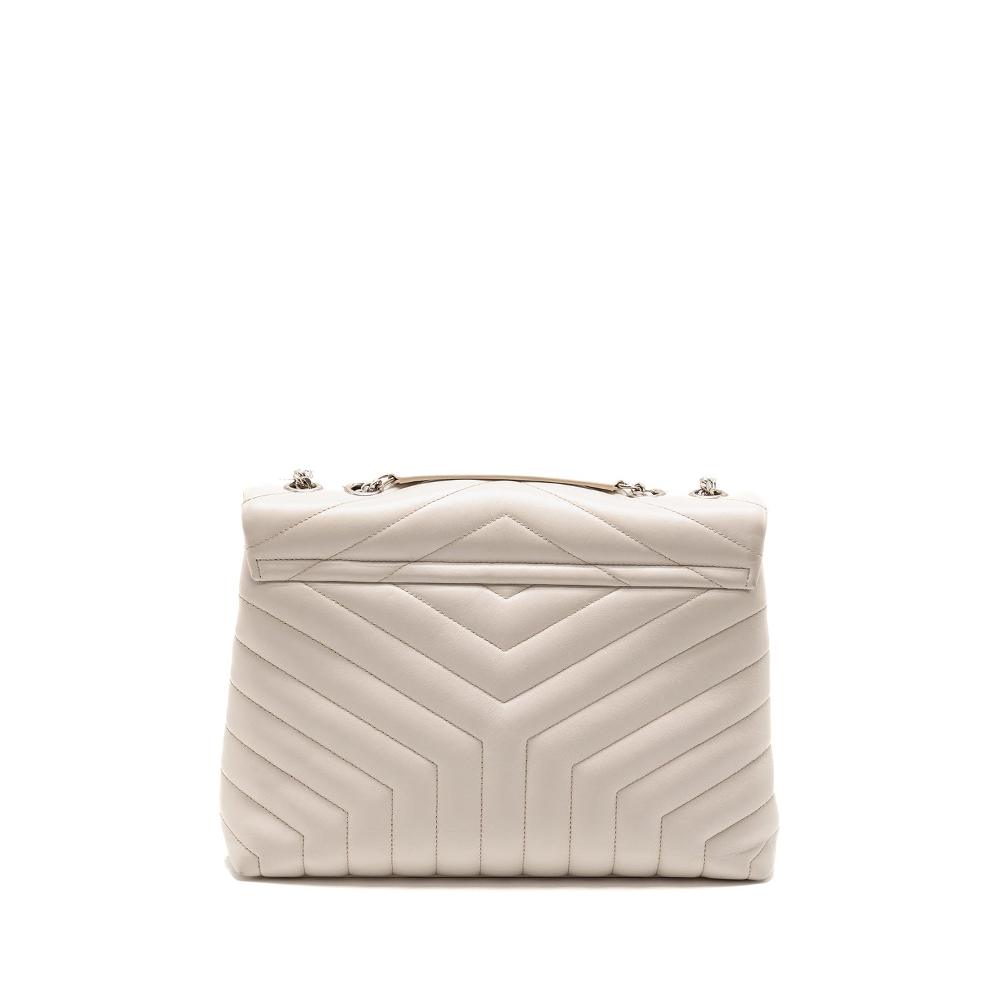 Saint Laurent/ Medium Lou Lou Purse Calfskin White