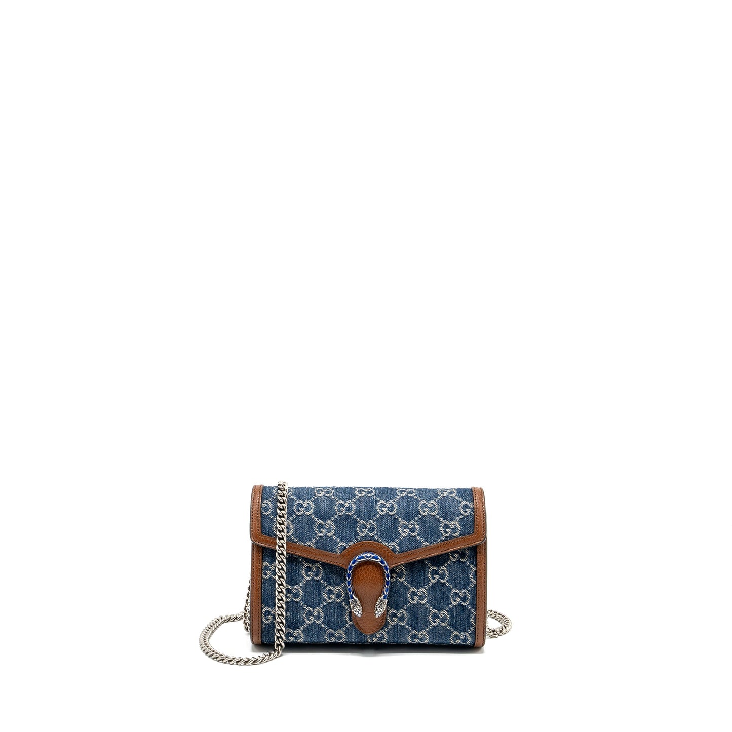 Gucci Dionysus Chain Wallet Purse Supreme Denim/Leather Multicolour Hardware