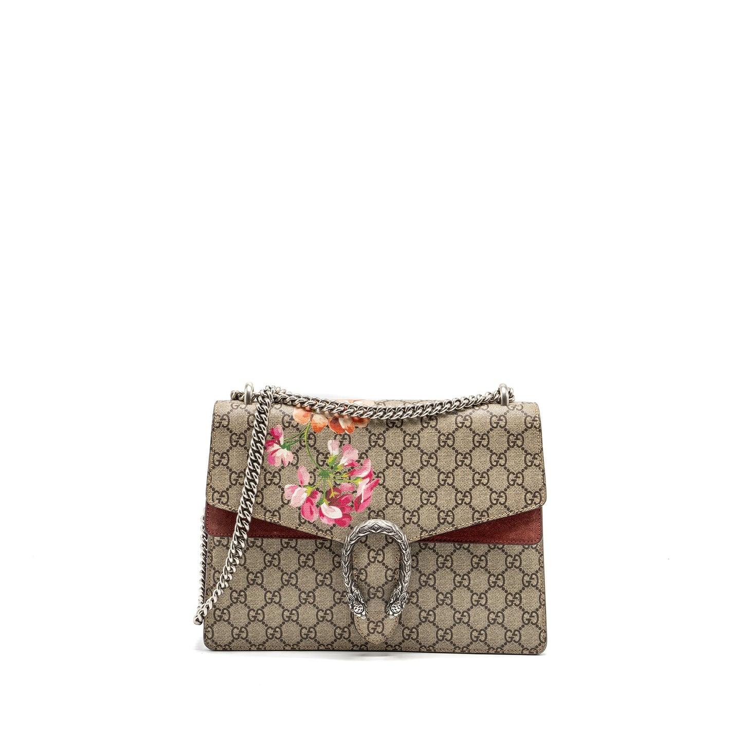 Gucci Large Dionysus Purse supreme canvas with flower print multicolor