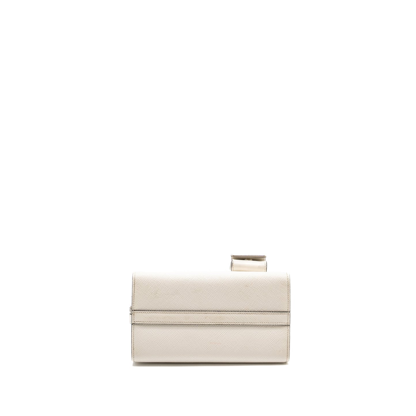 Prada Saffiano Monochrome Purse White
