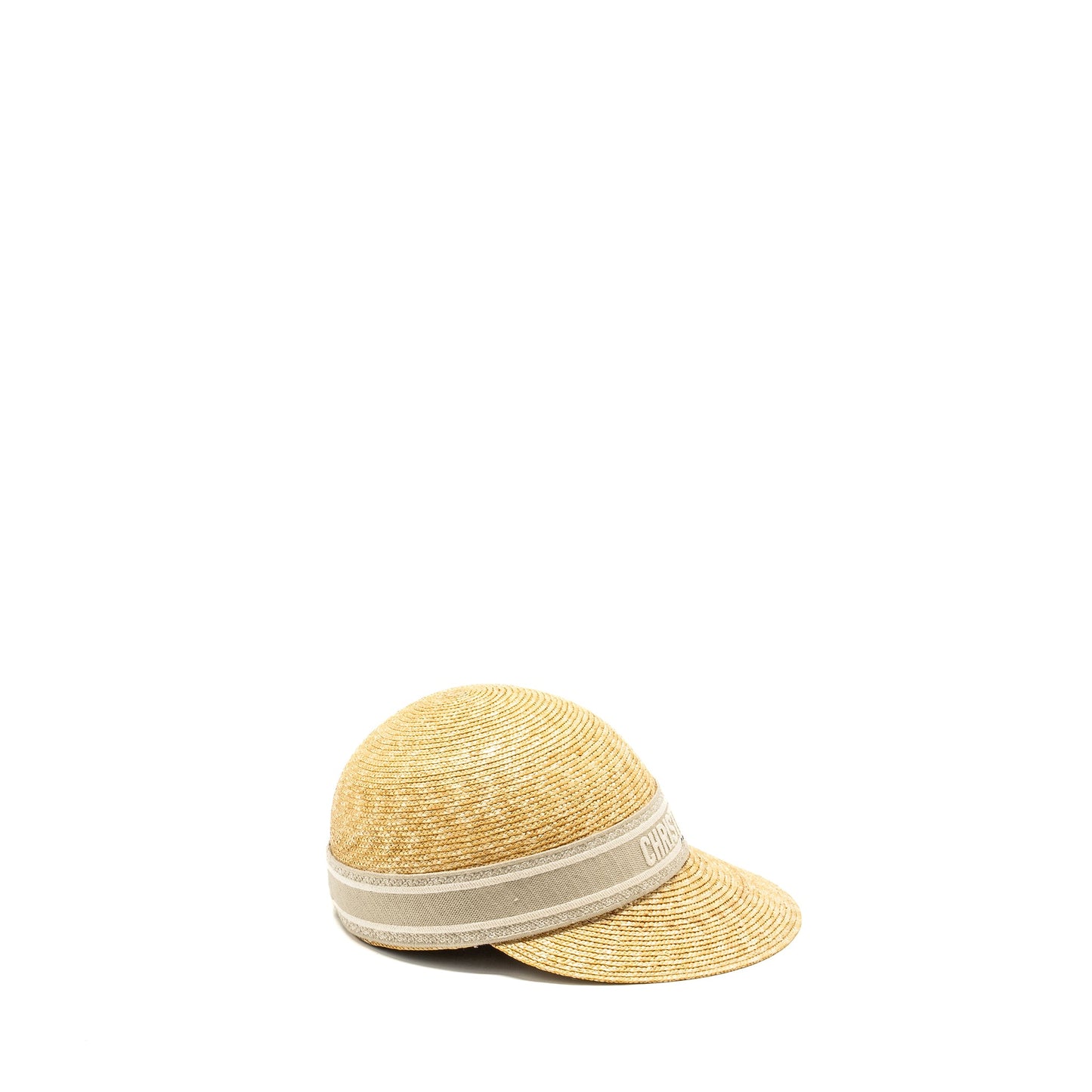 Size 57 Raffia Cap Grey/Multicolour