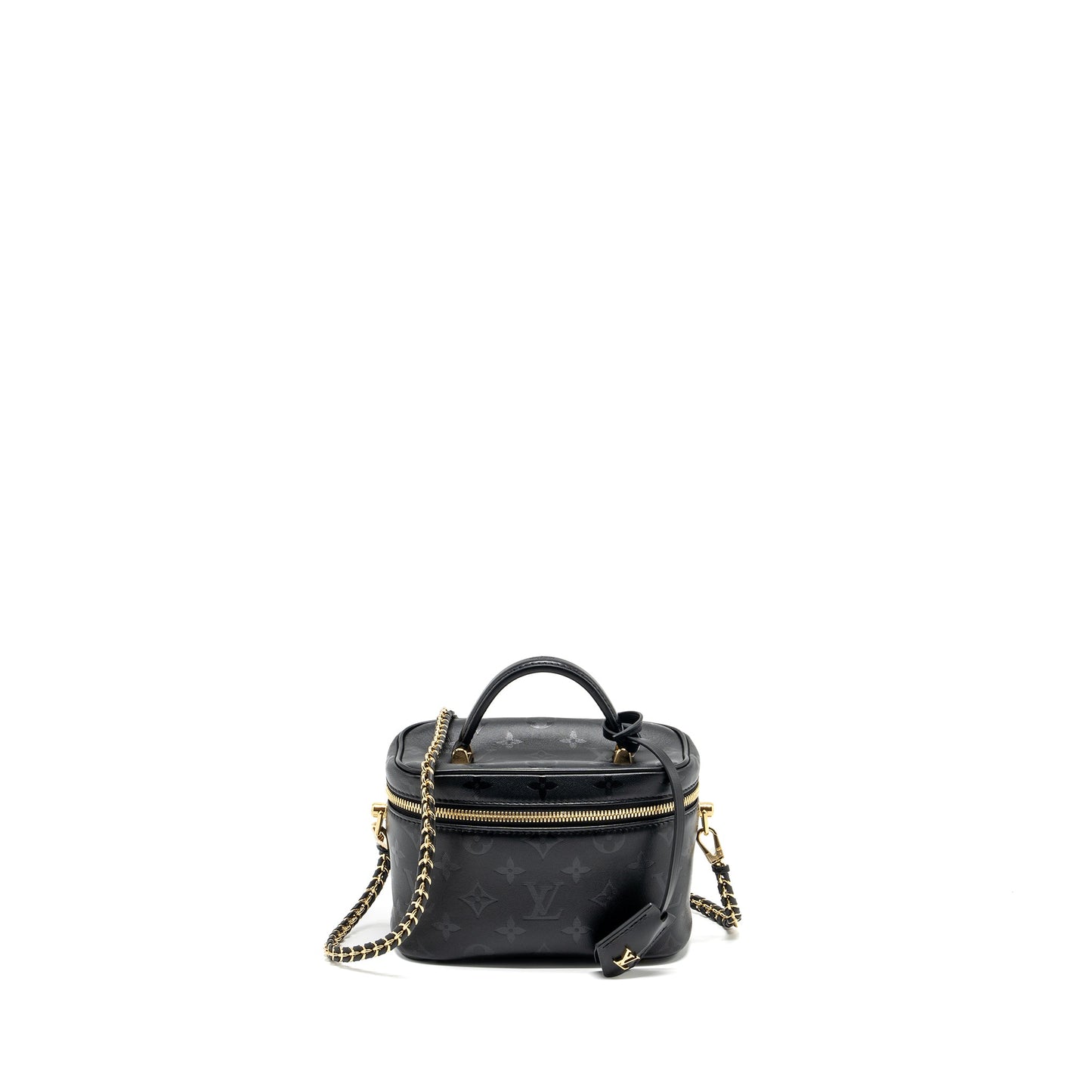 Louis Vuitton vanity case pm monogram lambskin black