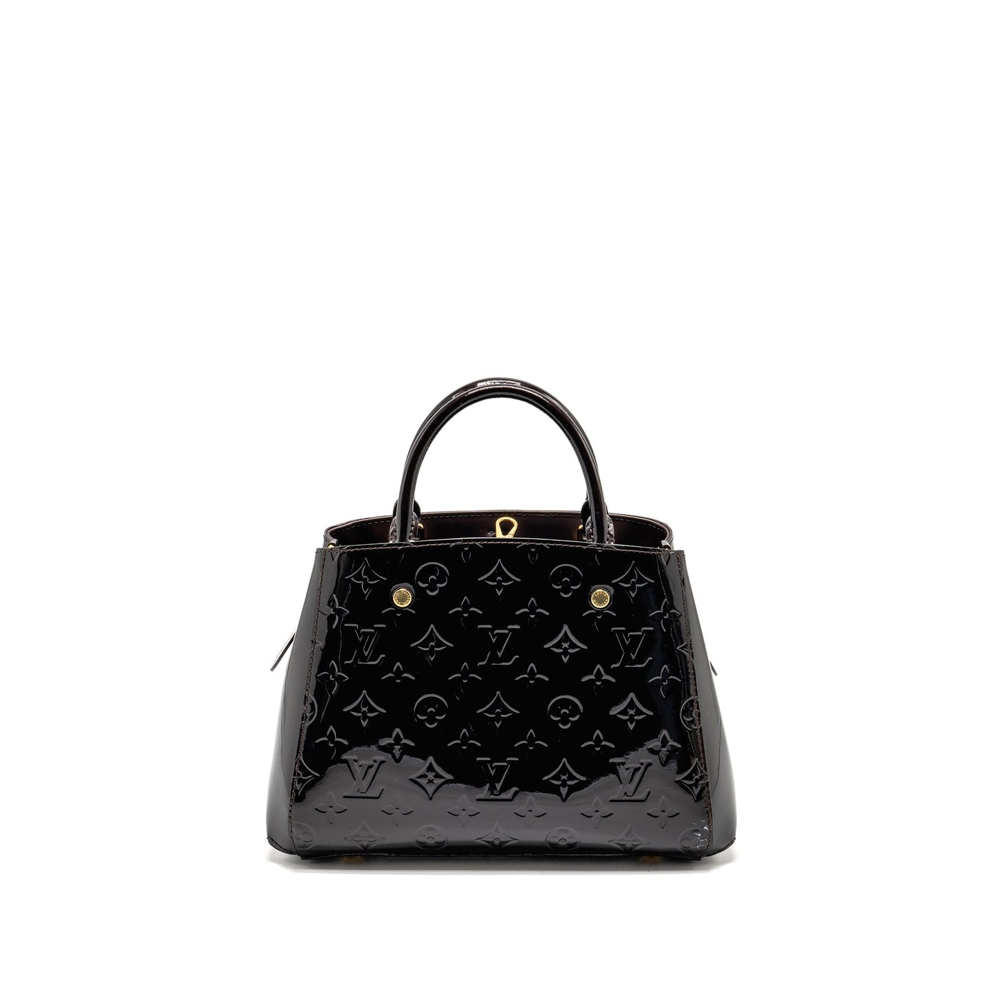 Louis Vuitton Vernis Montaigne Purse Monogram Patent Burgundy Amarante