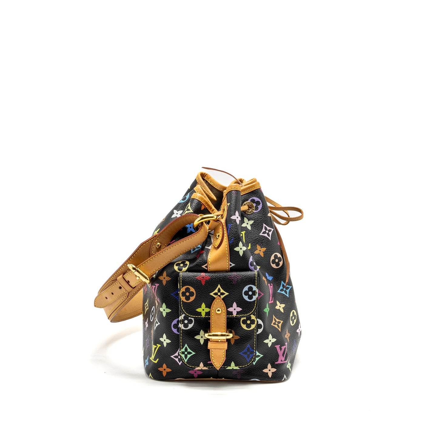 Louis Vuitton Petit Noe Black Multicolour Monogram Canvas
