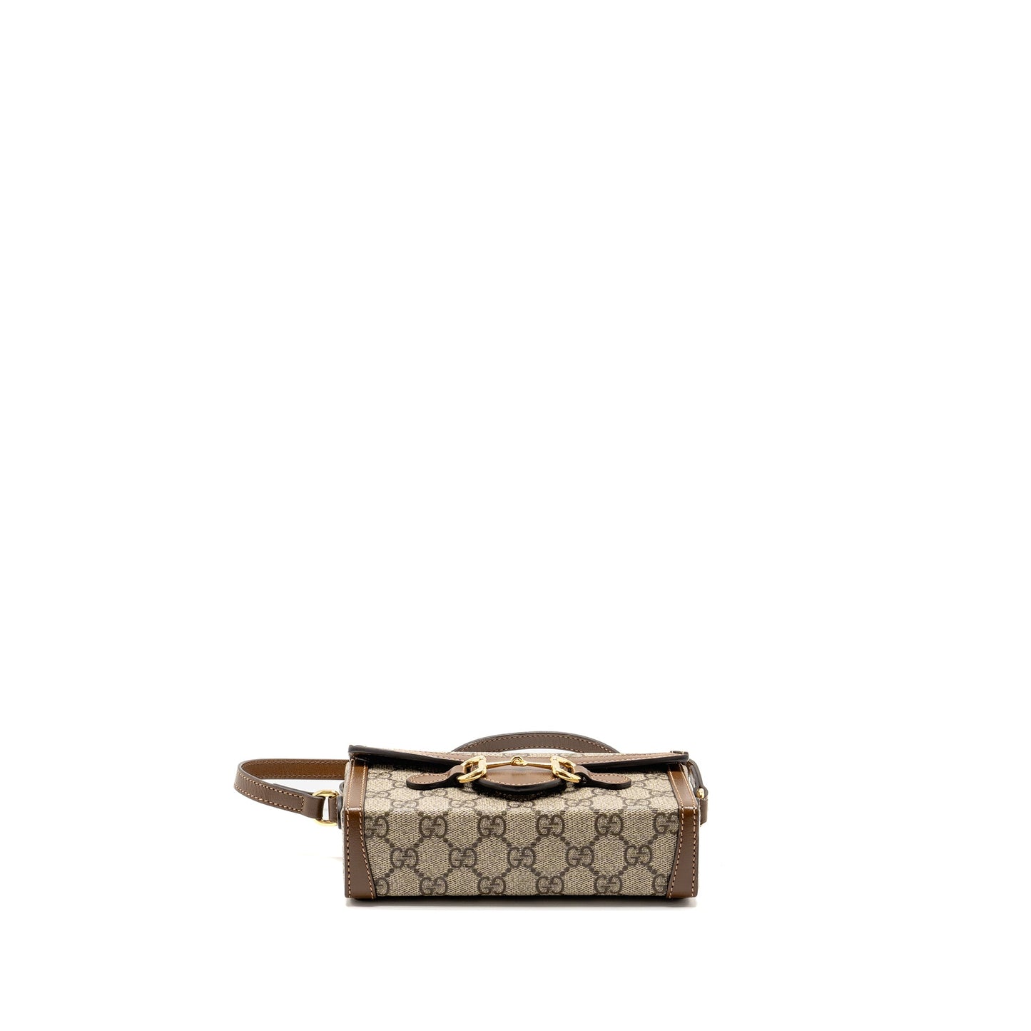Gucci Horsebit 1955 Mini Purse Supreme Canvas Beige/Dark Brown