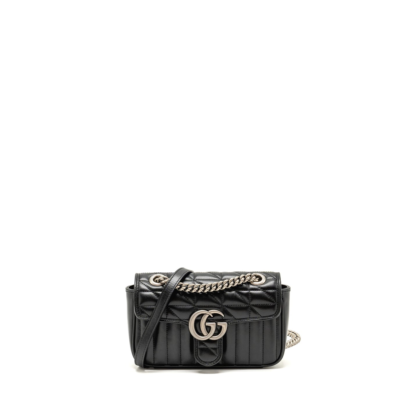 Gucci Small Marmont Mini Purse Calfskin Black