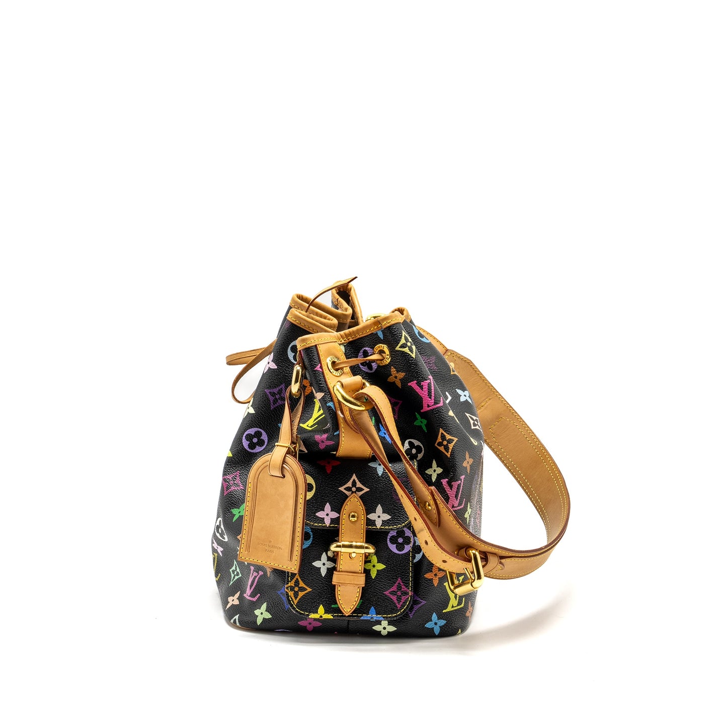 Louis Vuitton Petit Noe Black Multicolour Monogram Canvas