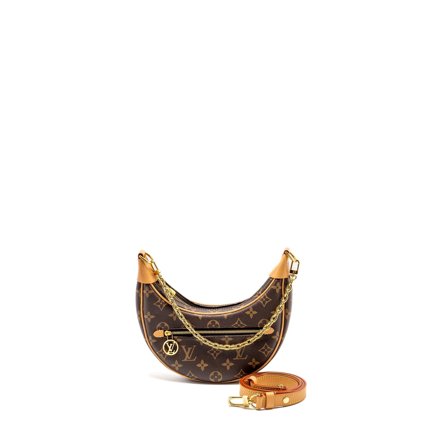 Louis Vuitton Half-Moon Loop Purse Monogram Canvas
