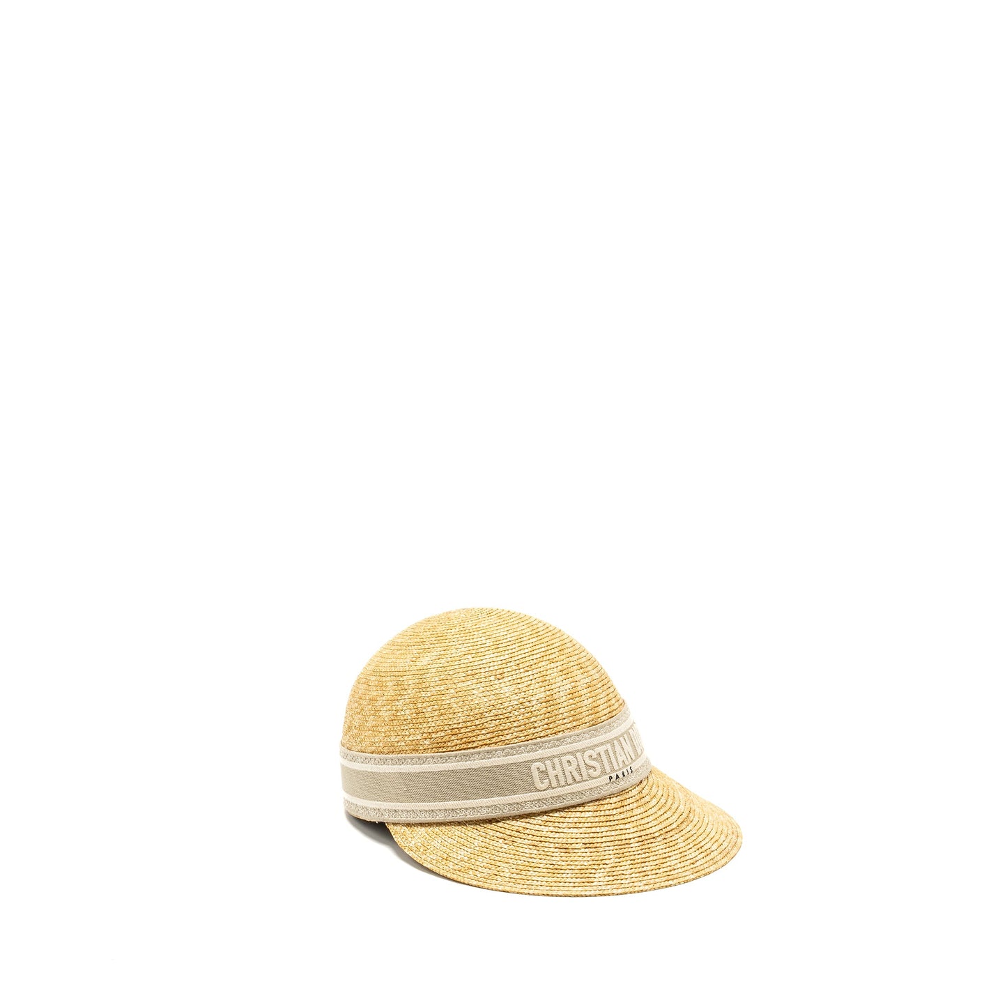 Size 57 Raffia Cap Grey/Multicolour