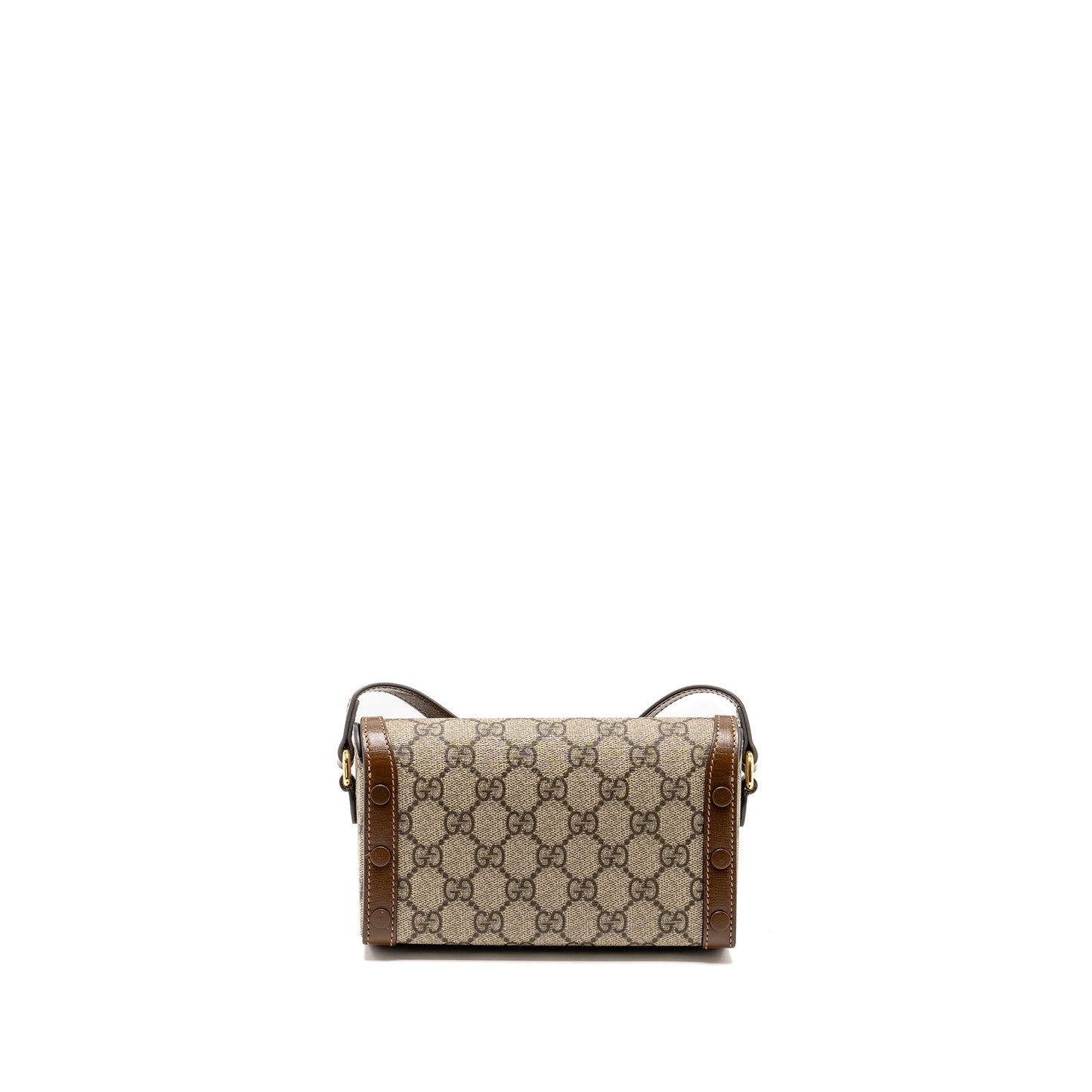 Gucci Horsebit 1955 Mini Purse Supreme Canvas Beige/Dark Brown