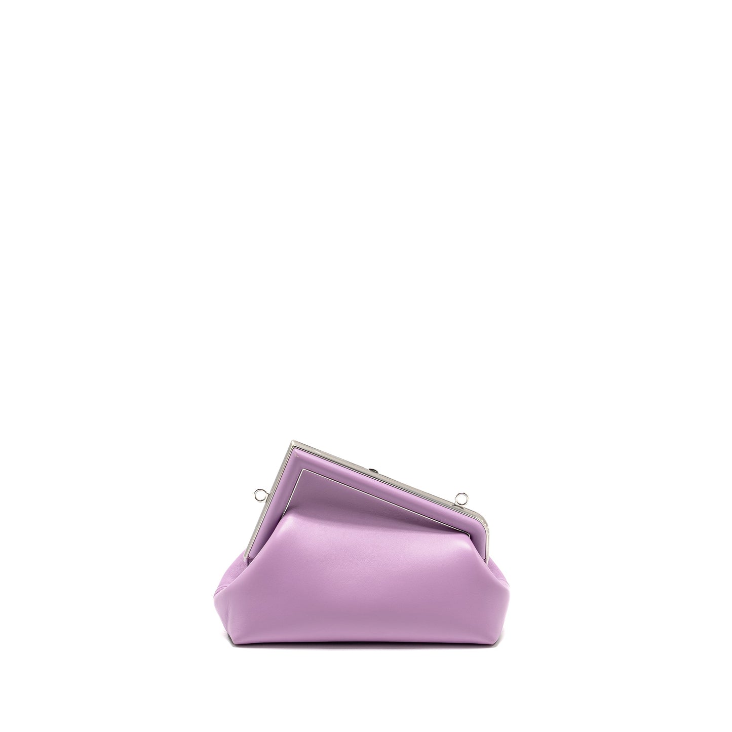 Fendi Small Fendi First Clutch Purse Nappa Lilac