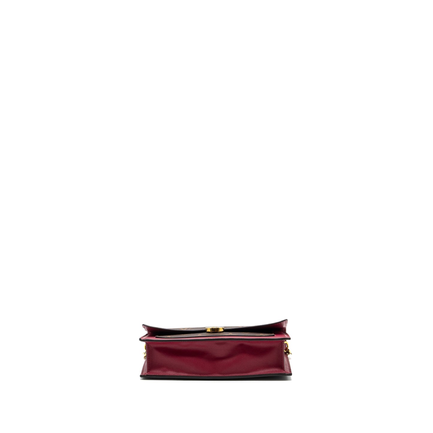 Louis Vuitton Flore chain wallet monogram canvas/ dark red