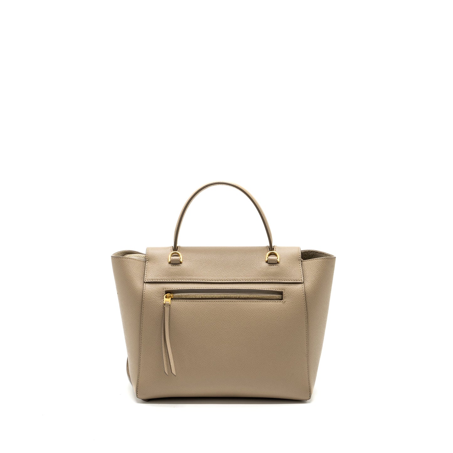 Celine Micro Belt Purse Grained Calfskin Beige
