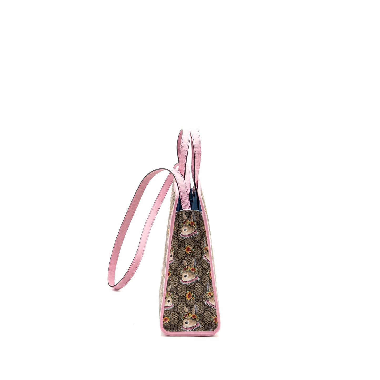 Gucci Childrenâs Yuko Higuchi Tote Purse Supreme Canvas/Leather Pink/Multicolour