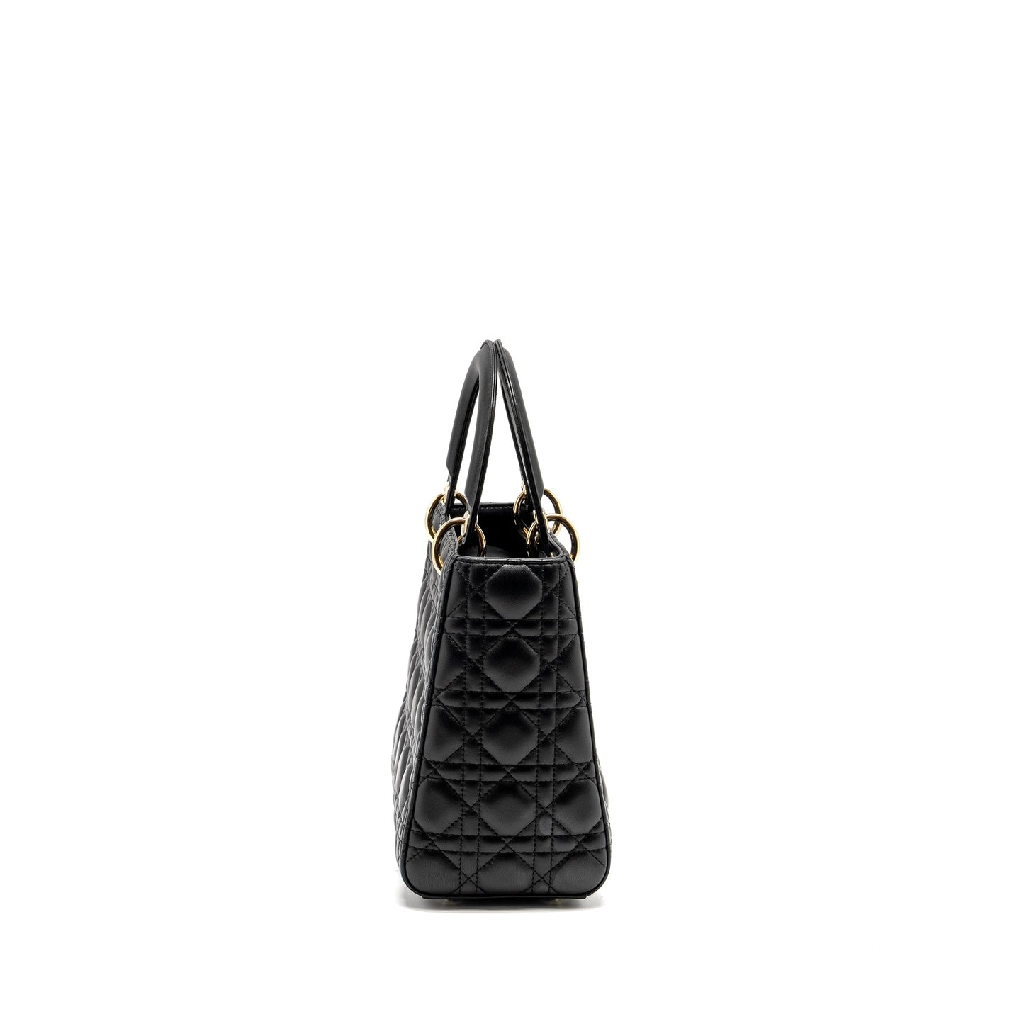 Dior Medium Lady Dior Lambskin Black