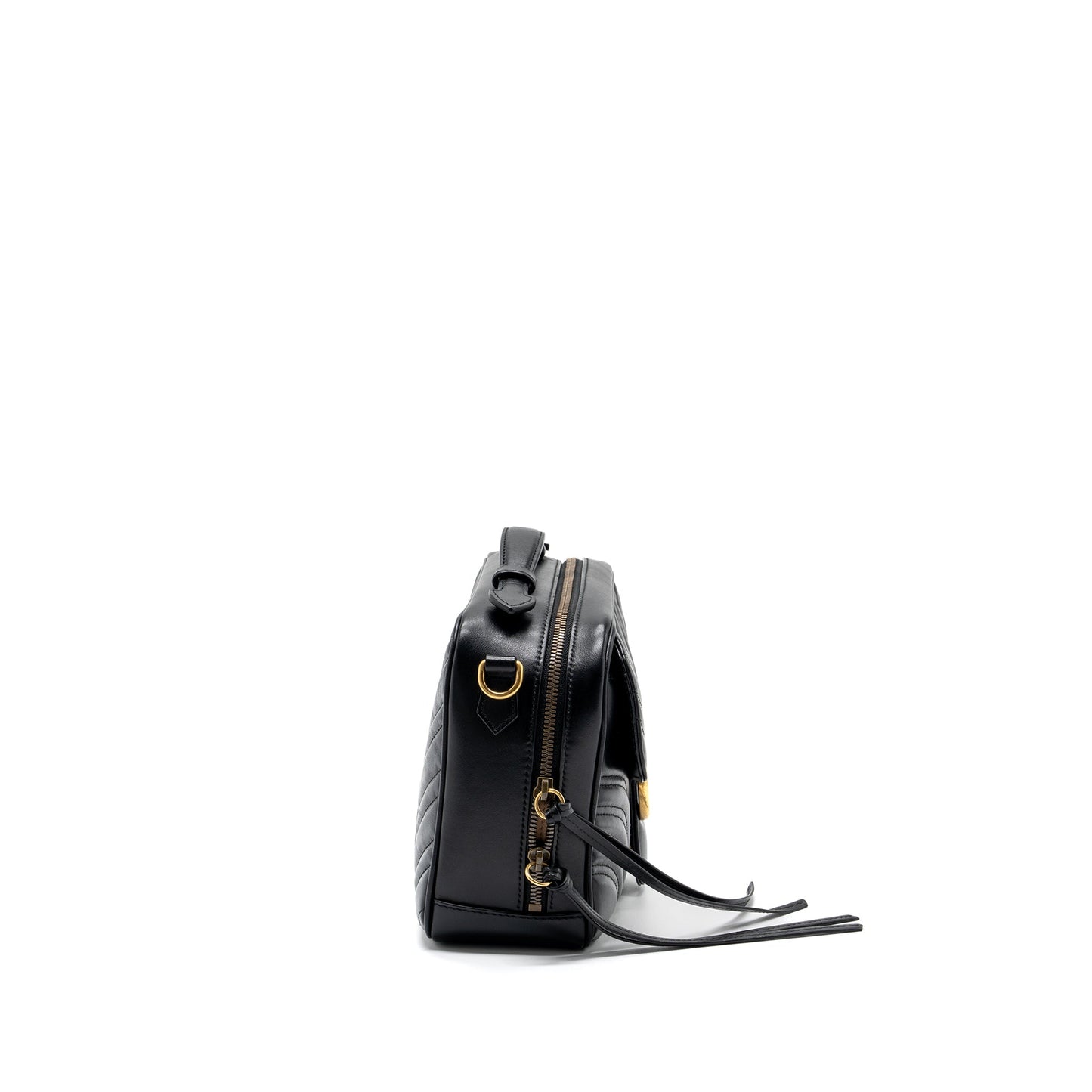 Gucci Marmont Matelasse Mini Purse Calfskin Black
