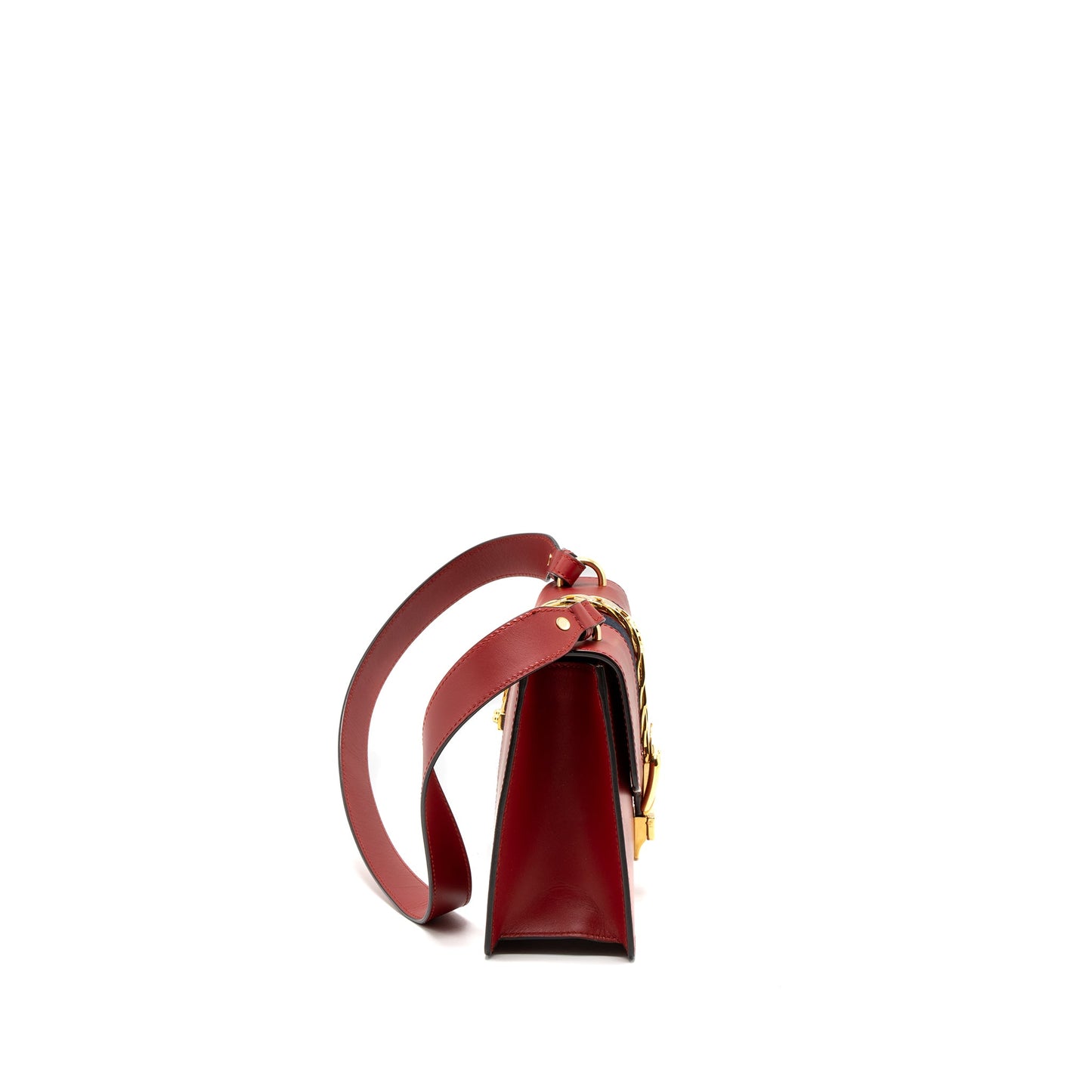 Gucci Small Sylvie Purse Calfskin Red