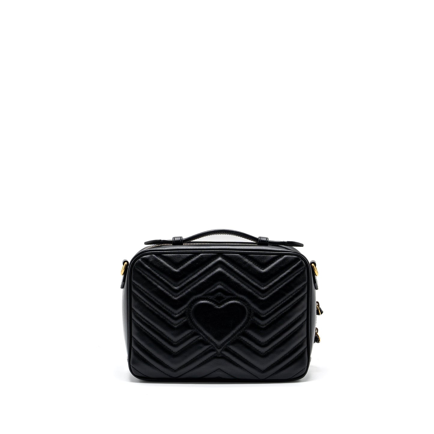 Gucci Marmont Matelasse Mini Purse Calfskin Black