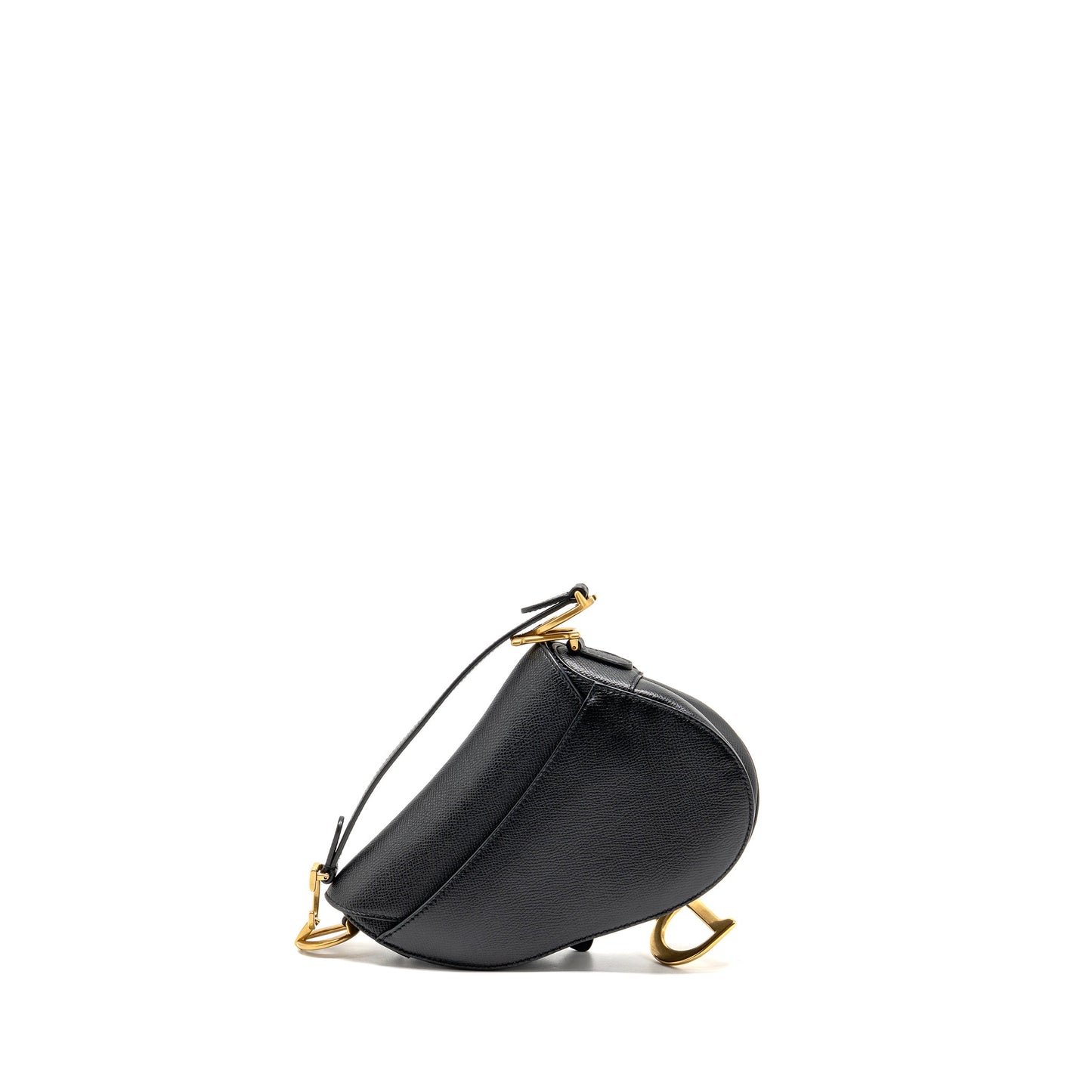 Dior Mini Saddle Purse Calfskin Black