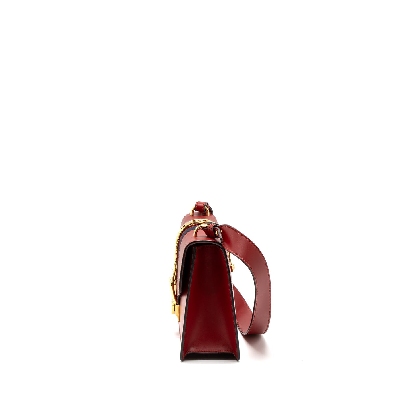 Gucci Small Sylvie Purse Calfskin Red