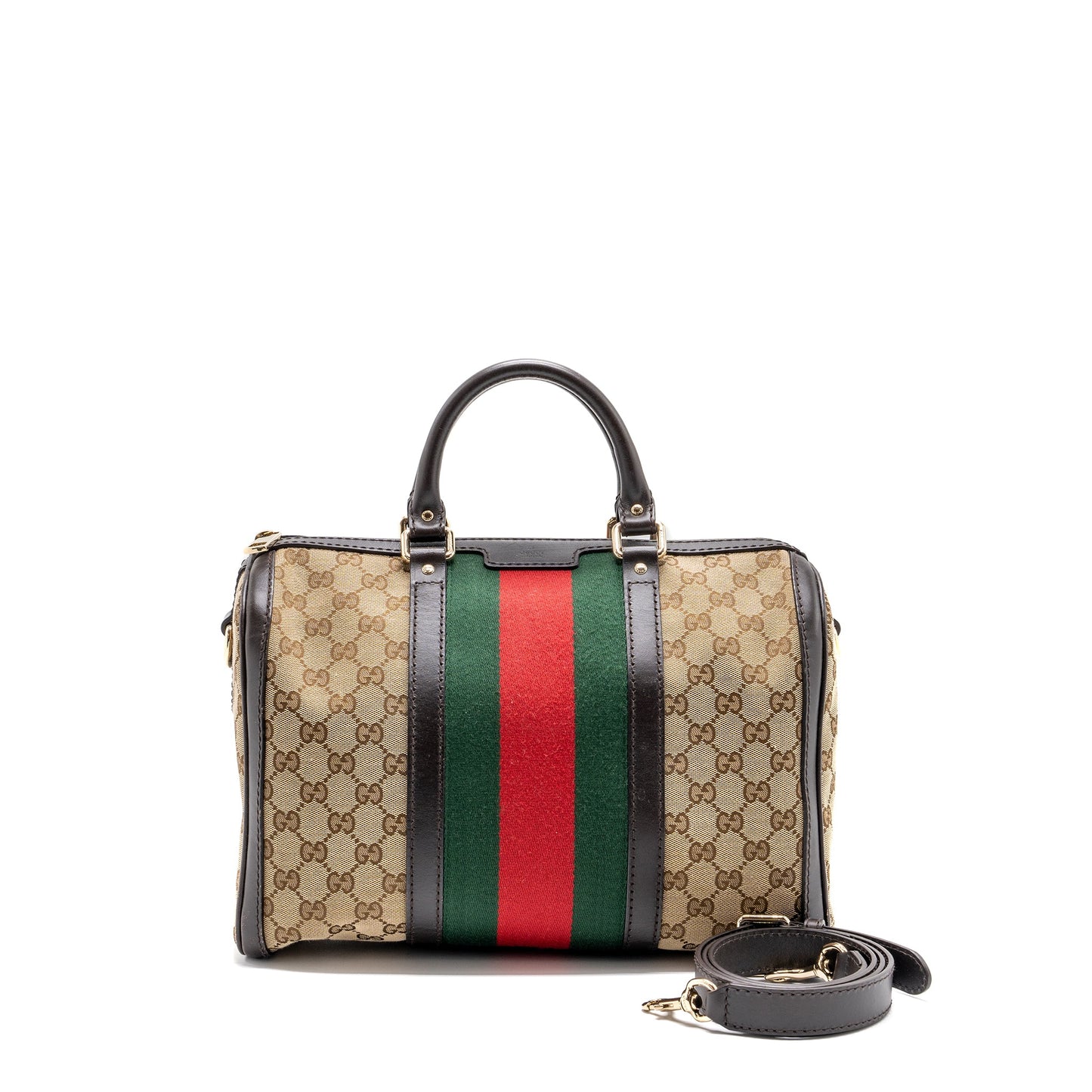 Gucci Boston Purse Supreme Canvas brown