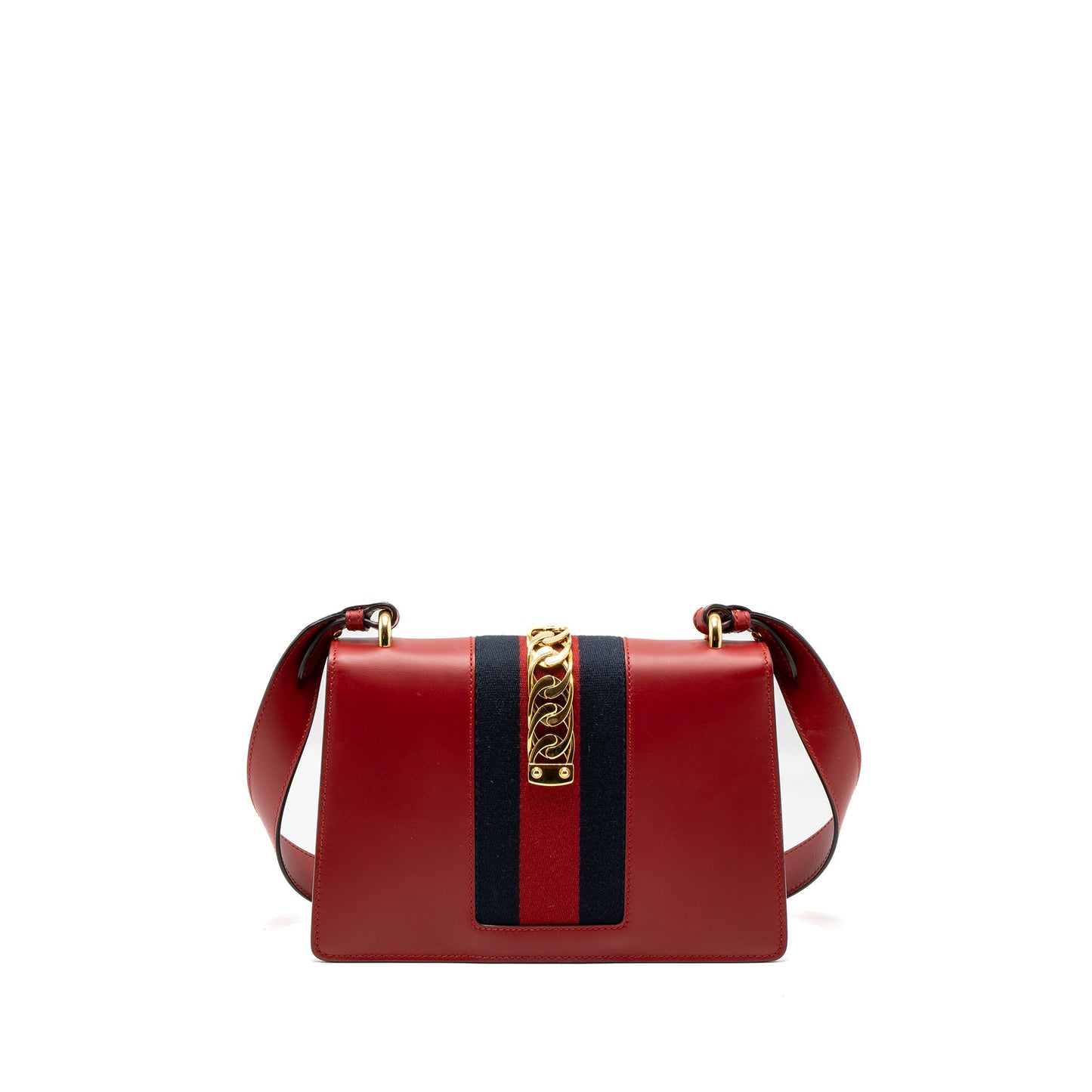 Gucci Small Sylvie Purse Calfskin Red