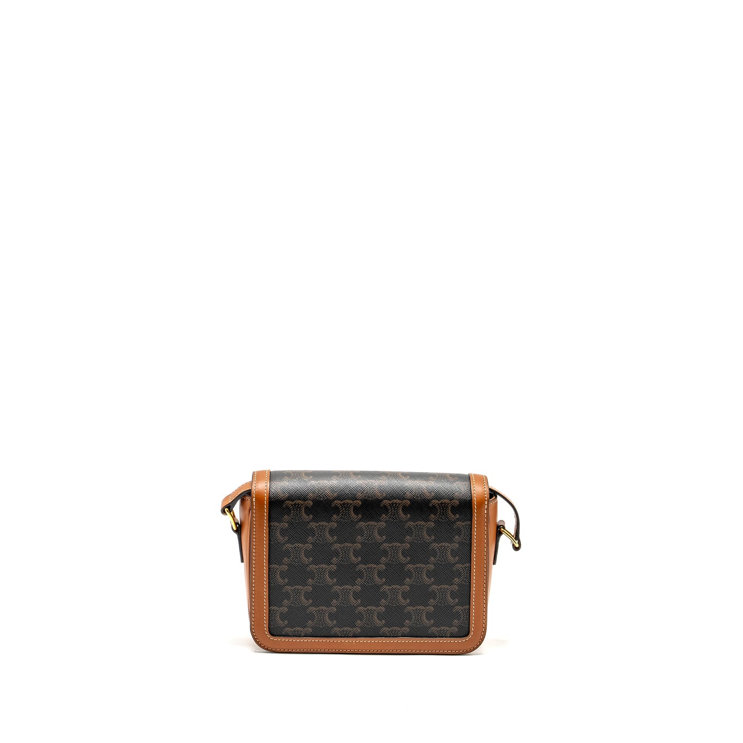Celine Teen Triomphe Purse in triomphe canvas / calfskin Brown / Multicolour