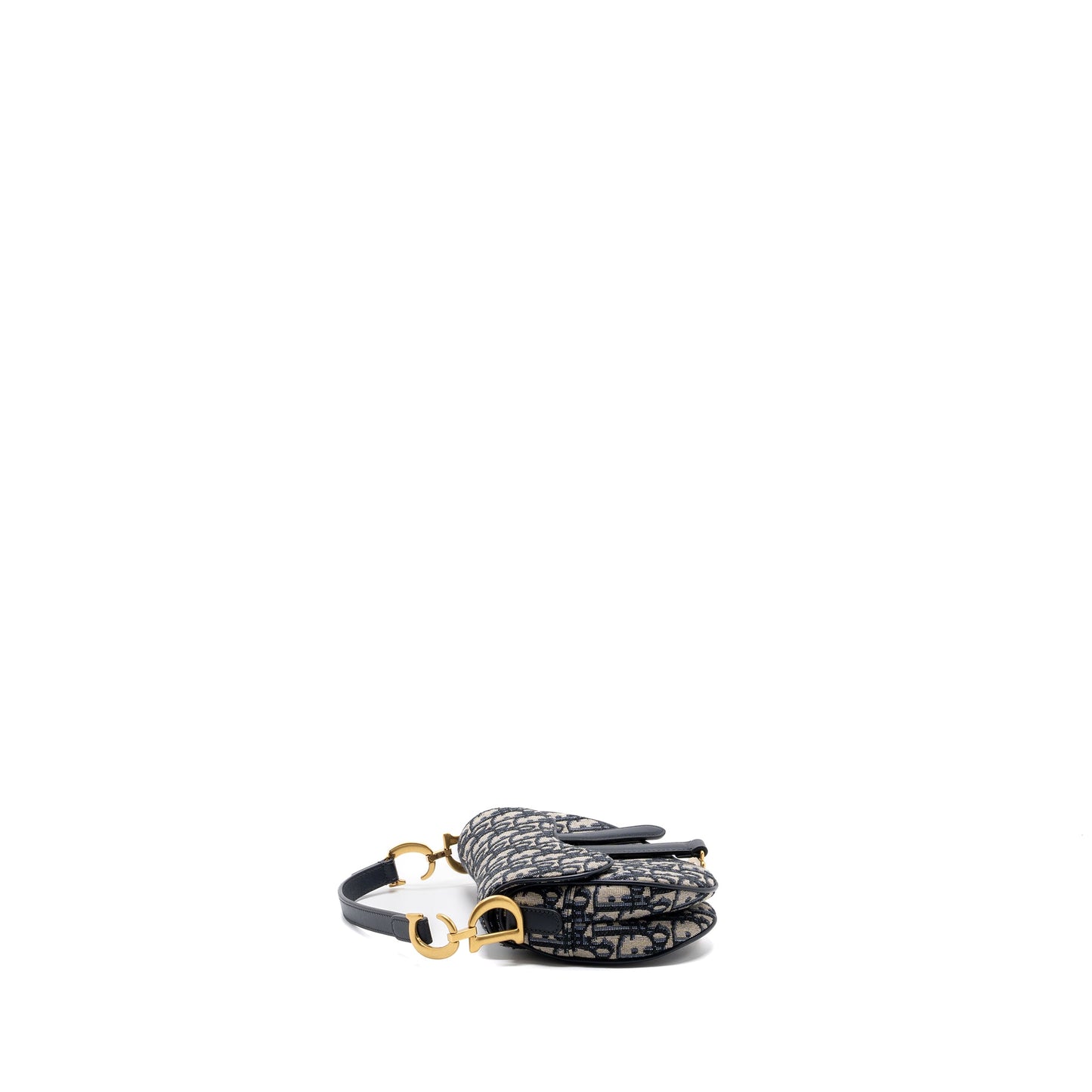 Dior Mini Saddle Purse Blue Oblique Jacquard