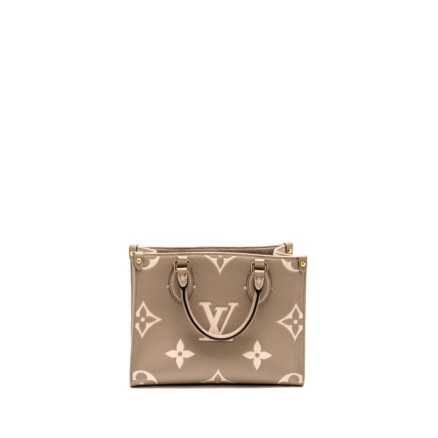 Louis Vuitton ONTHEGO Bicolour Monogram Empreinte Leather Tourterelle/Creme