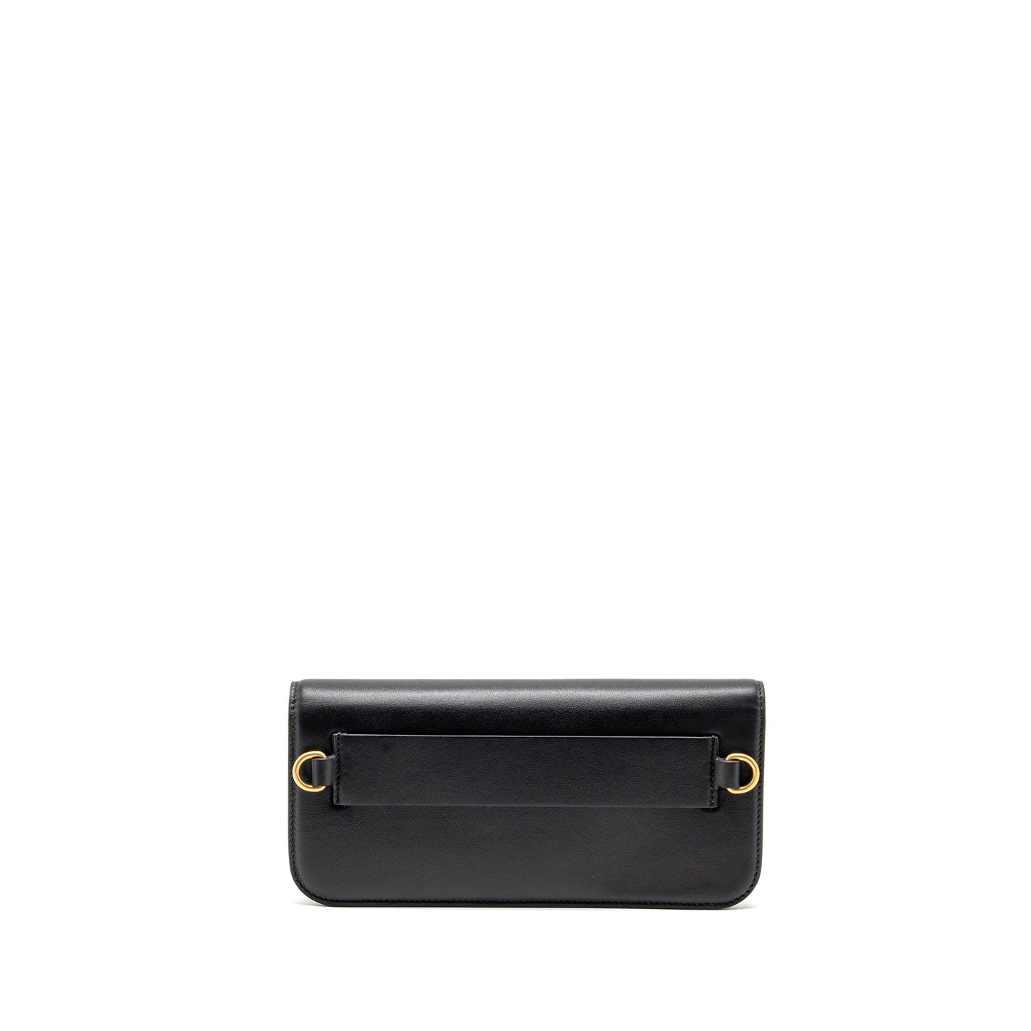 Valentino Small V Logo Crossbody Purse Calfskin Black