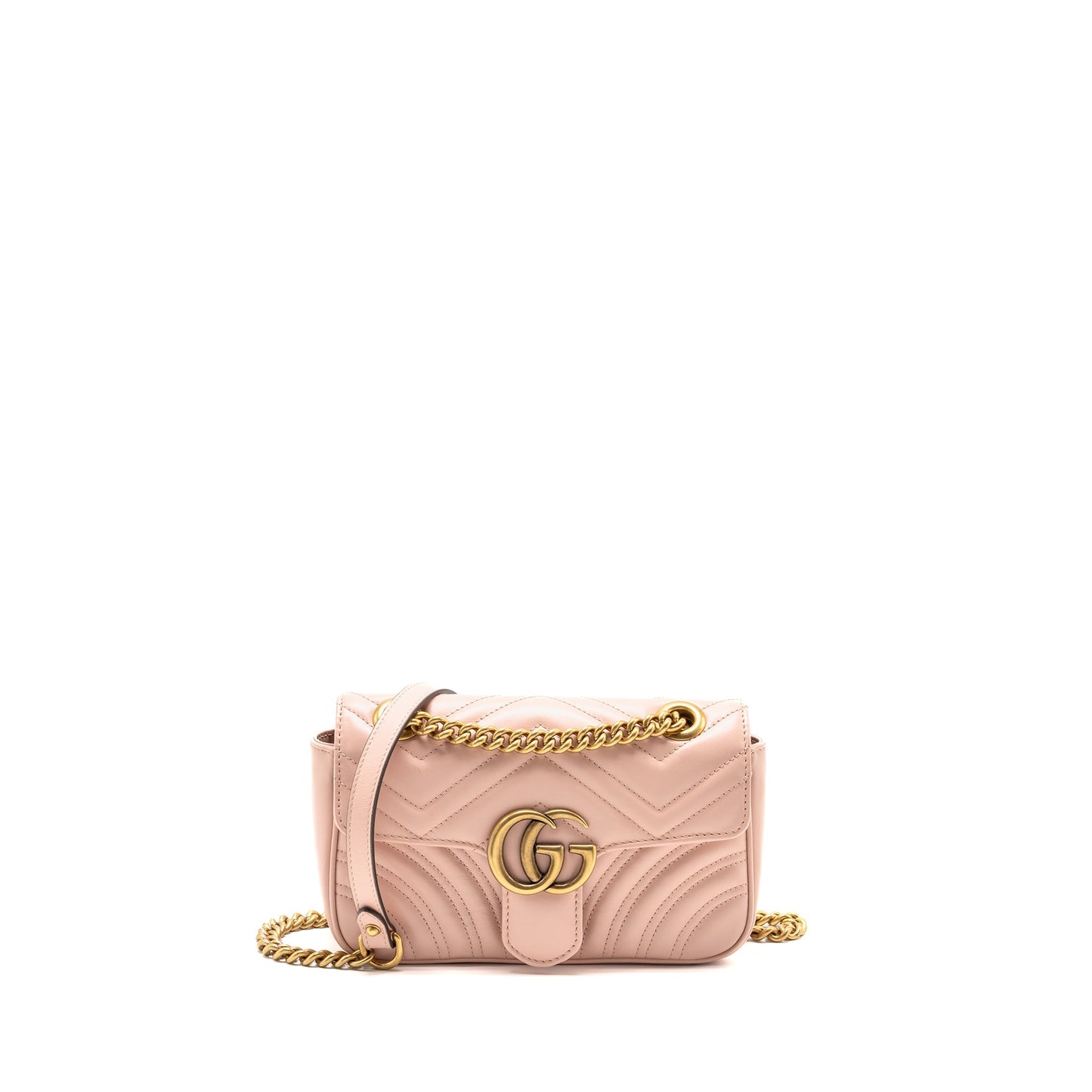 Gucci Small Marmont Mini Purse Calfskin Pink