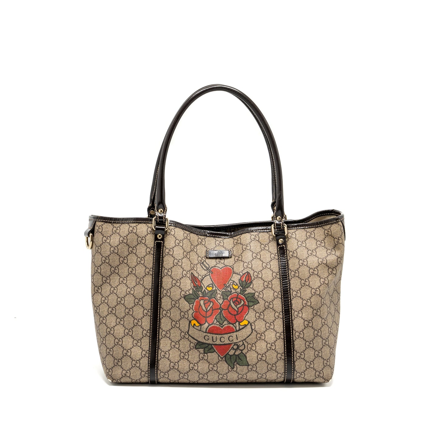 Gucci top handle tote Purse gg supreme canvas