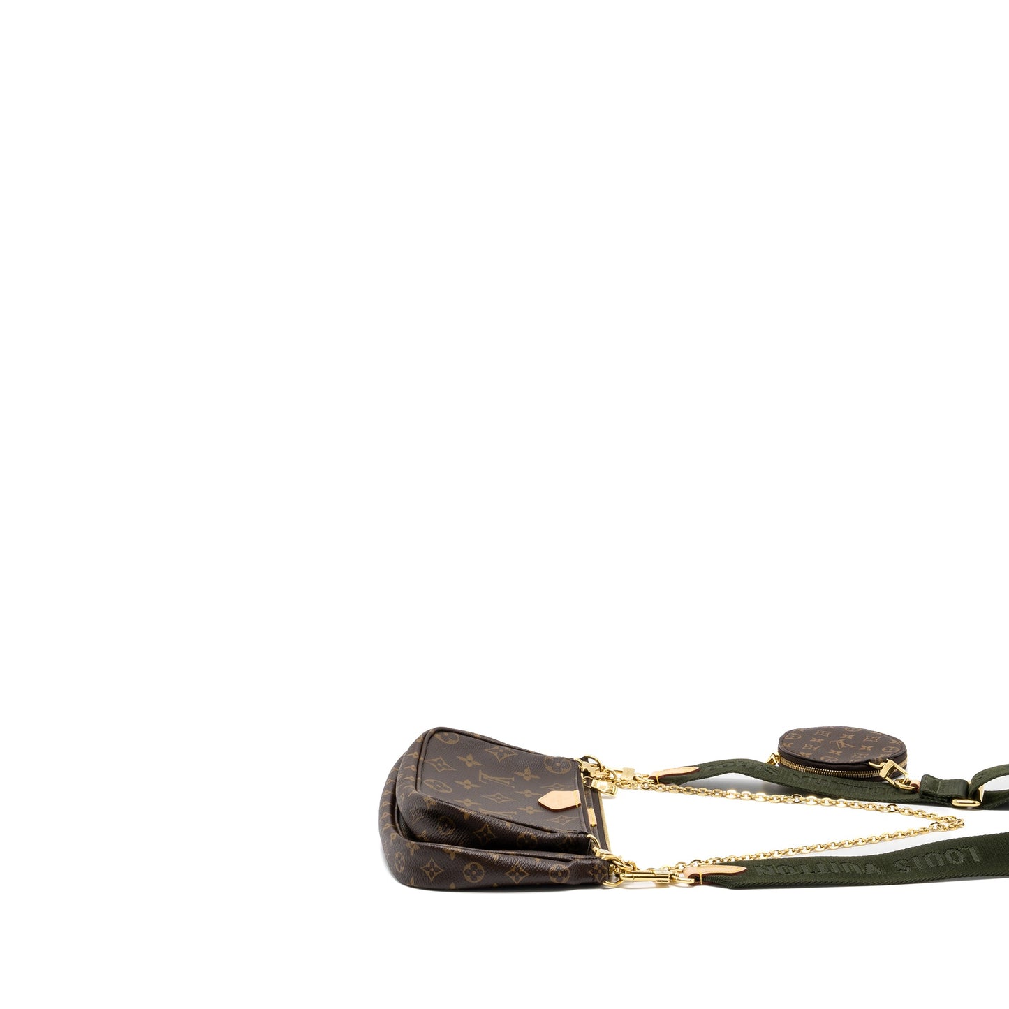 Louis Vuitton Multi Pochette Monogram Canvas Khaki Strap