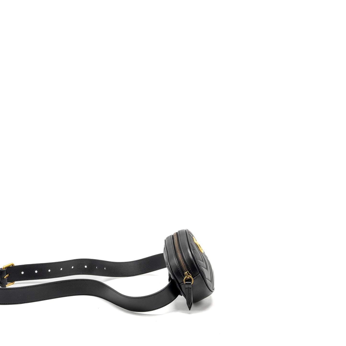 Gucci Marmont Belt Purse Calfskin Black