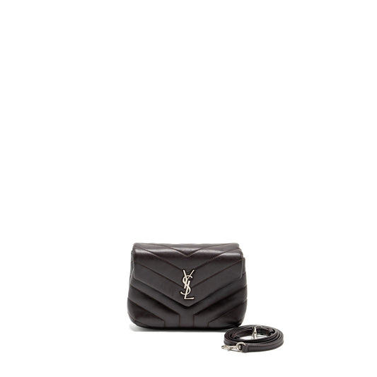 Saint Laurent/ Loulou Toy Strap Purse Calfskin Brown