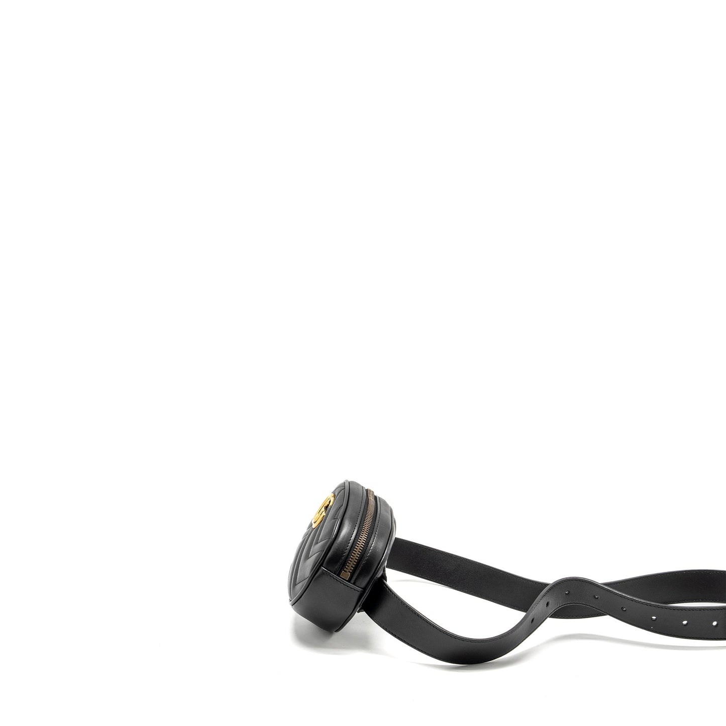 Gucci Marmont Belt Purse Calfskin Black