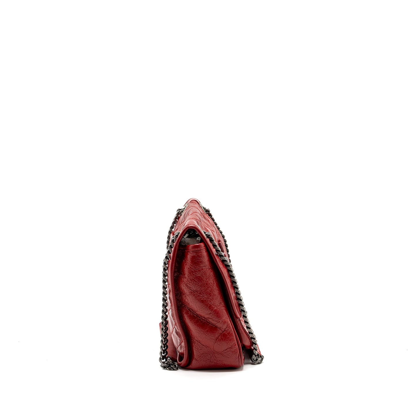 Saint laurent medium Niki Purse of calfskin red ruthenium hardware