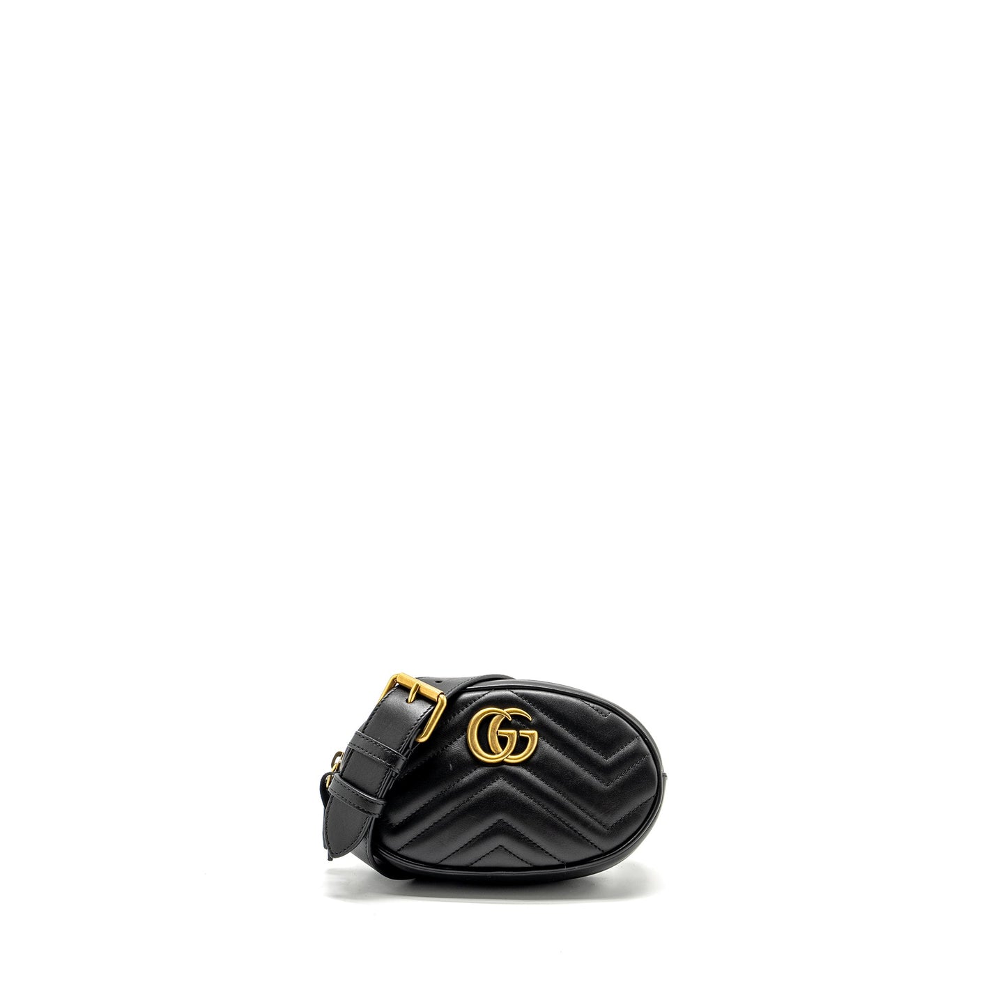 Gucci Marmont Belt Purse Calfskin Black