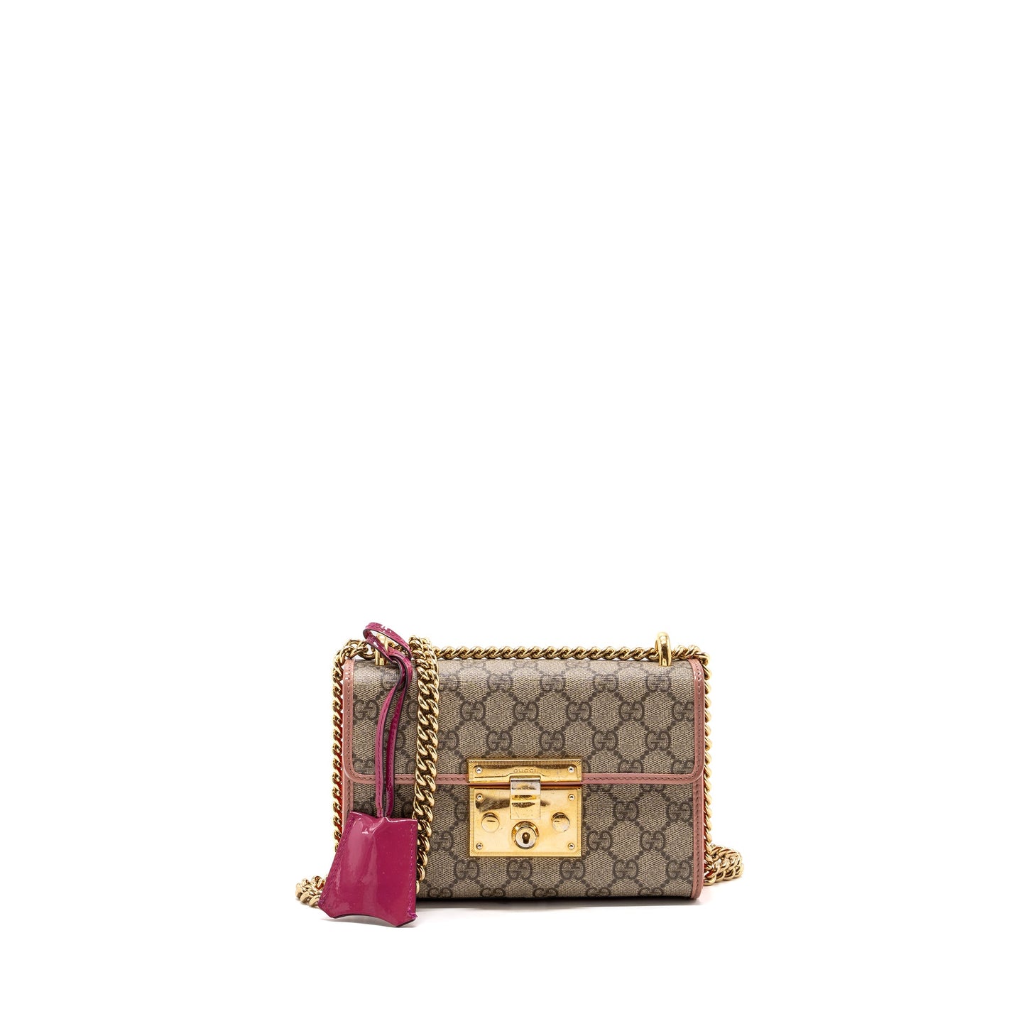 Gucci padlock crossbody Purse canvas / patent multicolour